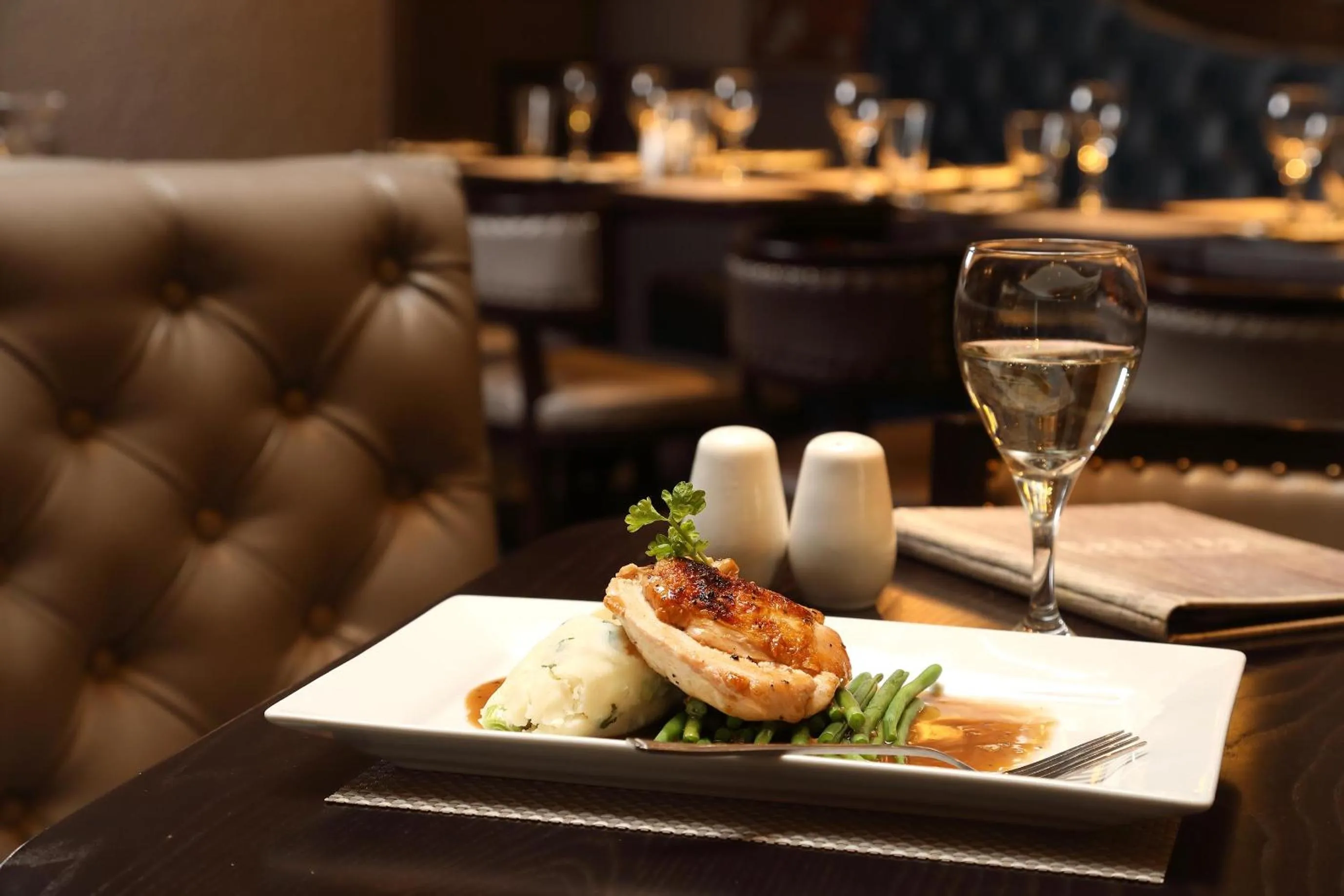 Food close-up in Golden Lion Hotel