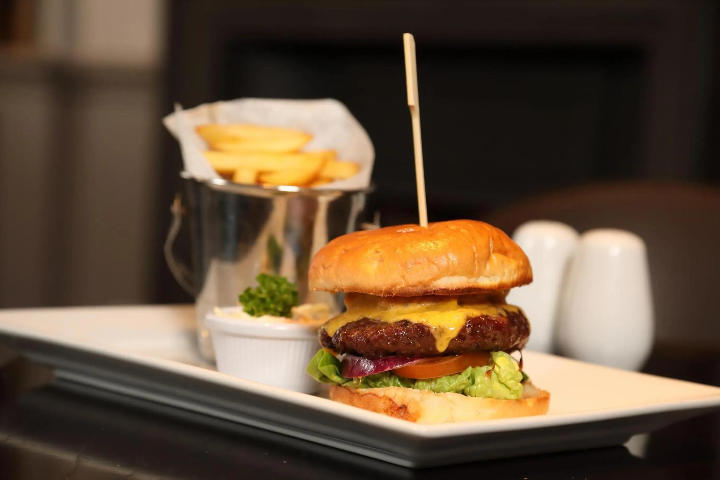 Food close-up in Golden Lion Hotel
