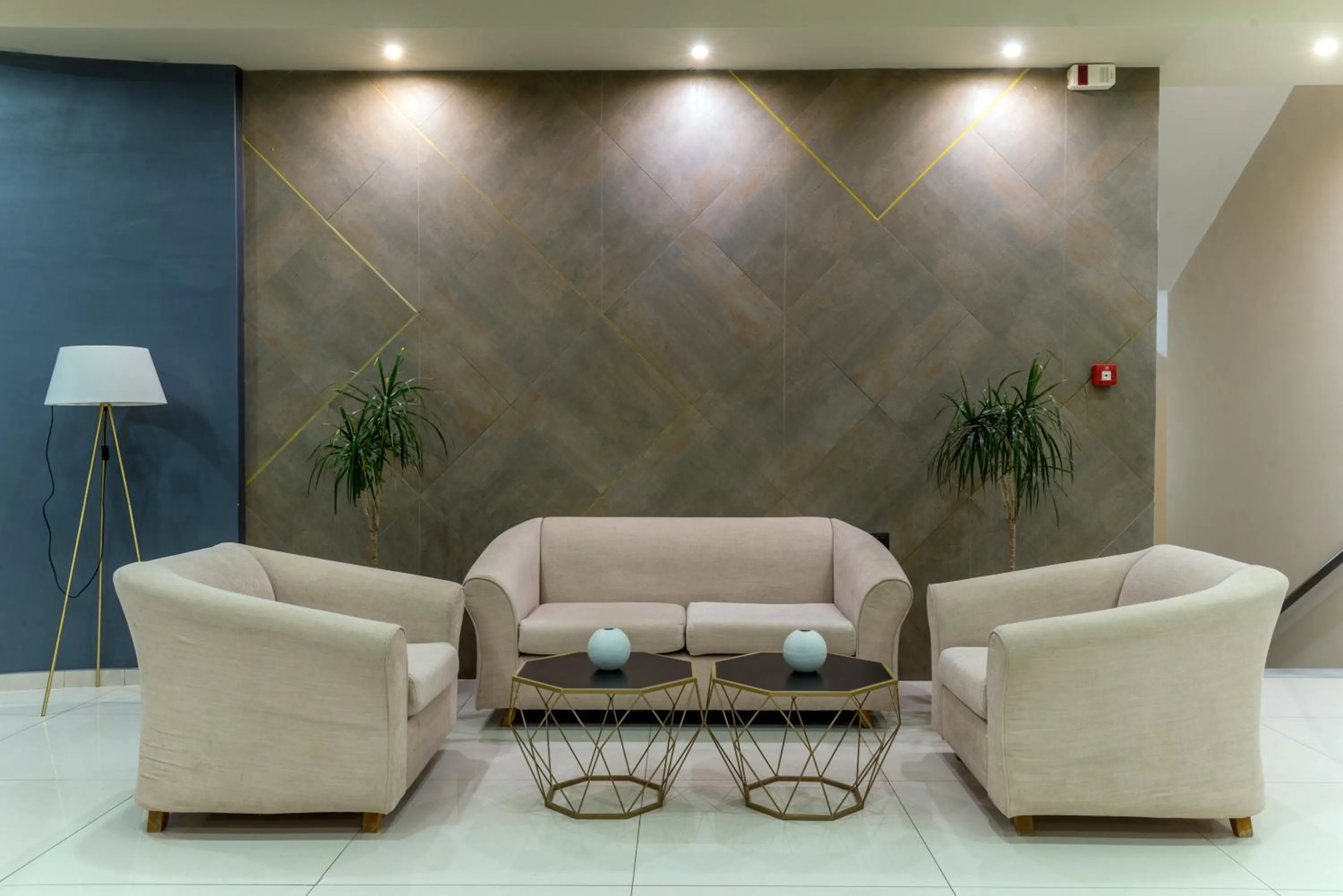 Living room in Gouves Bay by Omilos Hotels