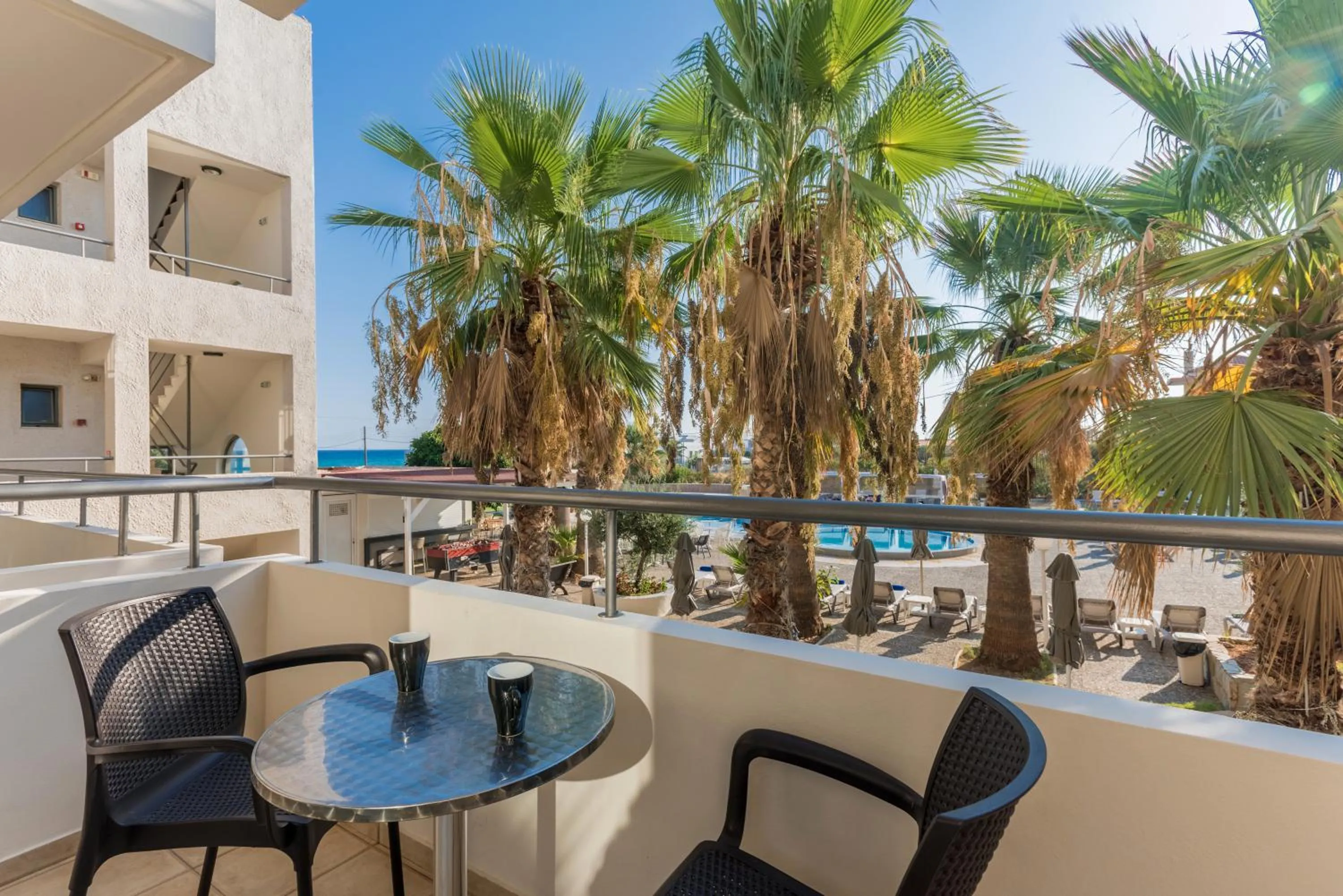 Balcony/Terrace in Gouves Bay by Omilos Hotels