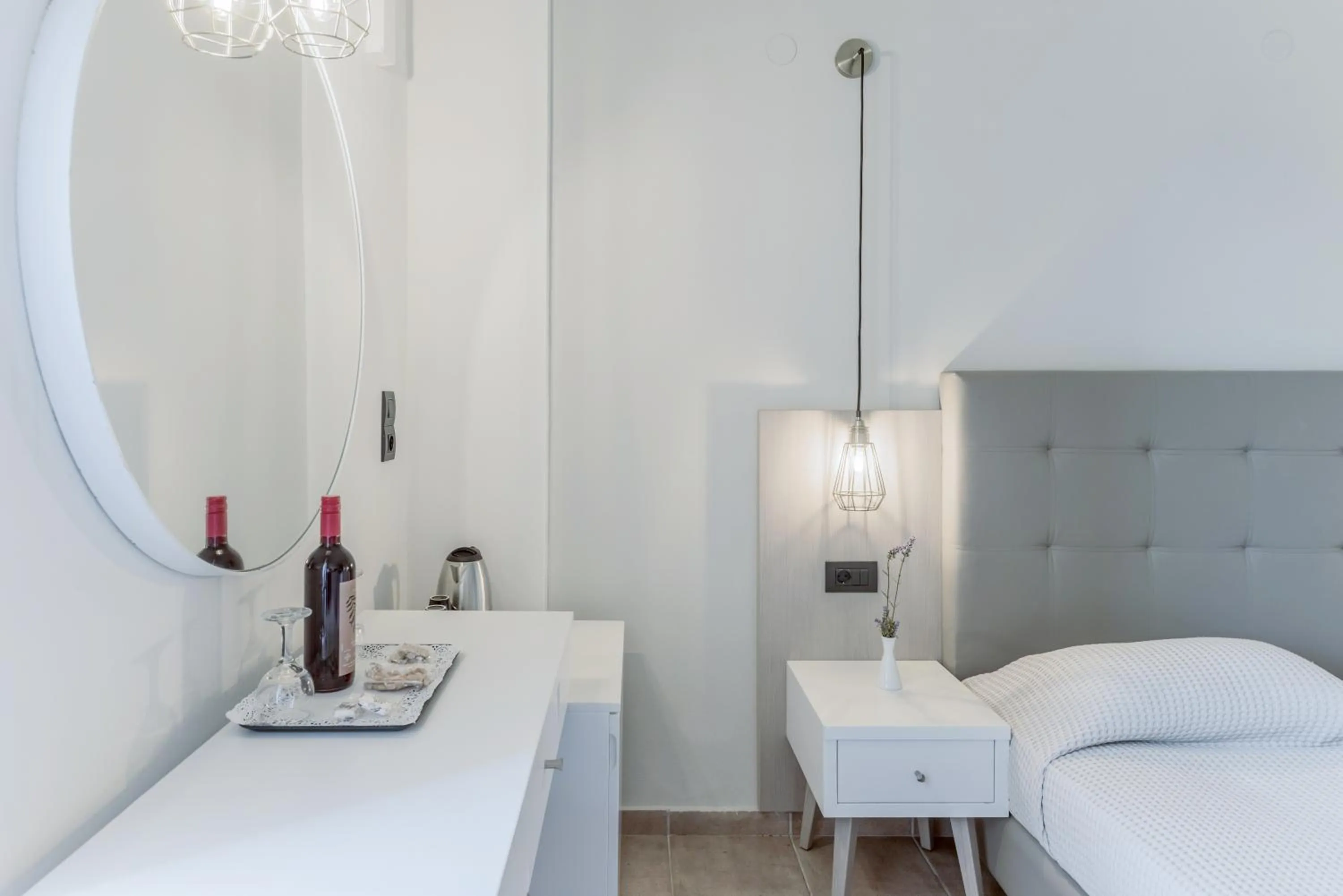 Bedroom, Bed in Gouves Bay by Omilos Hotels