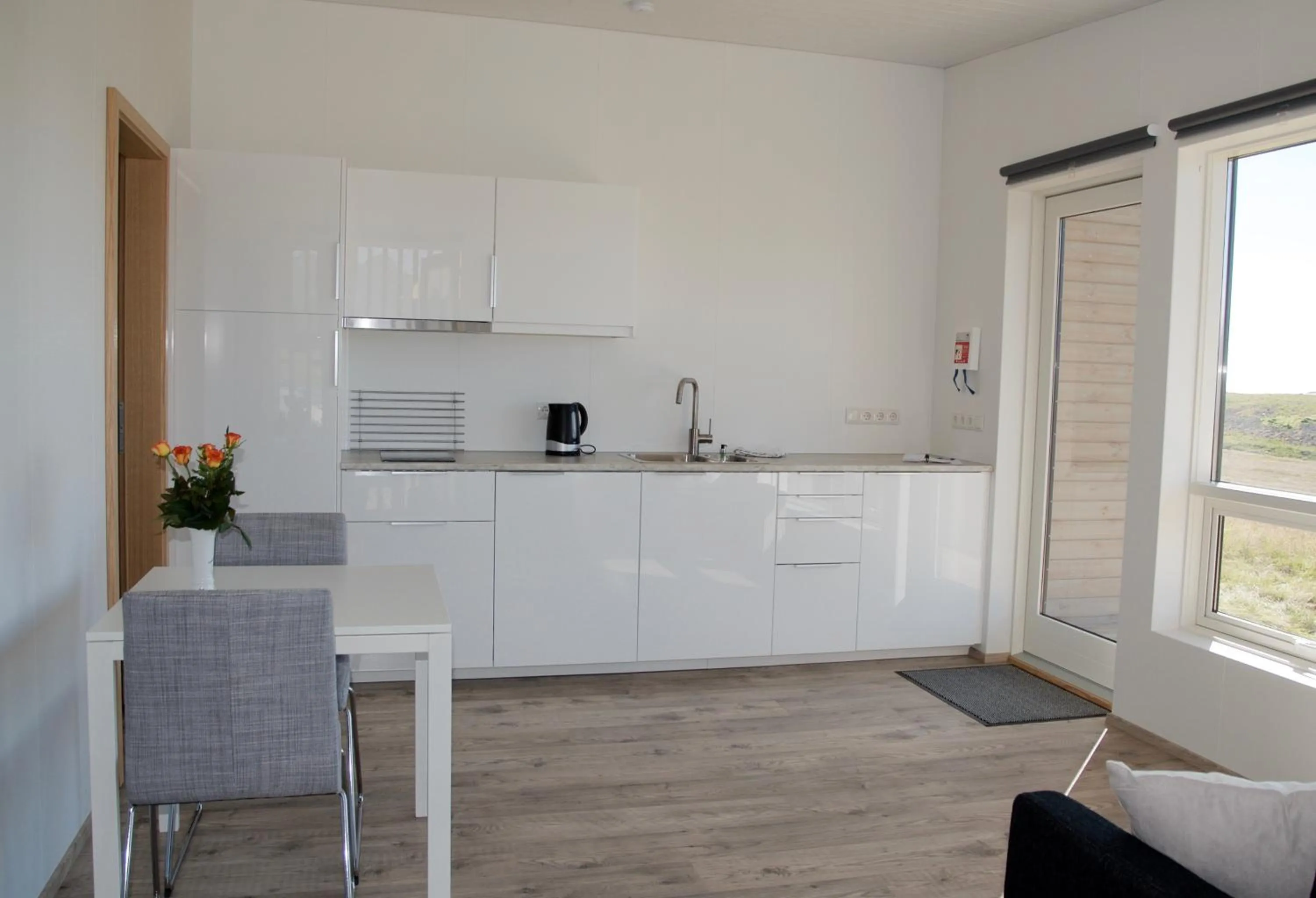 Kitchen or kitchenette in Krákhamar Apartments