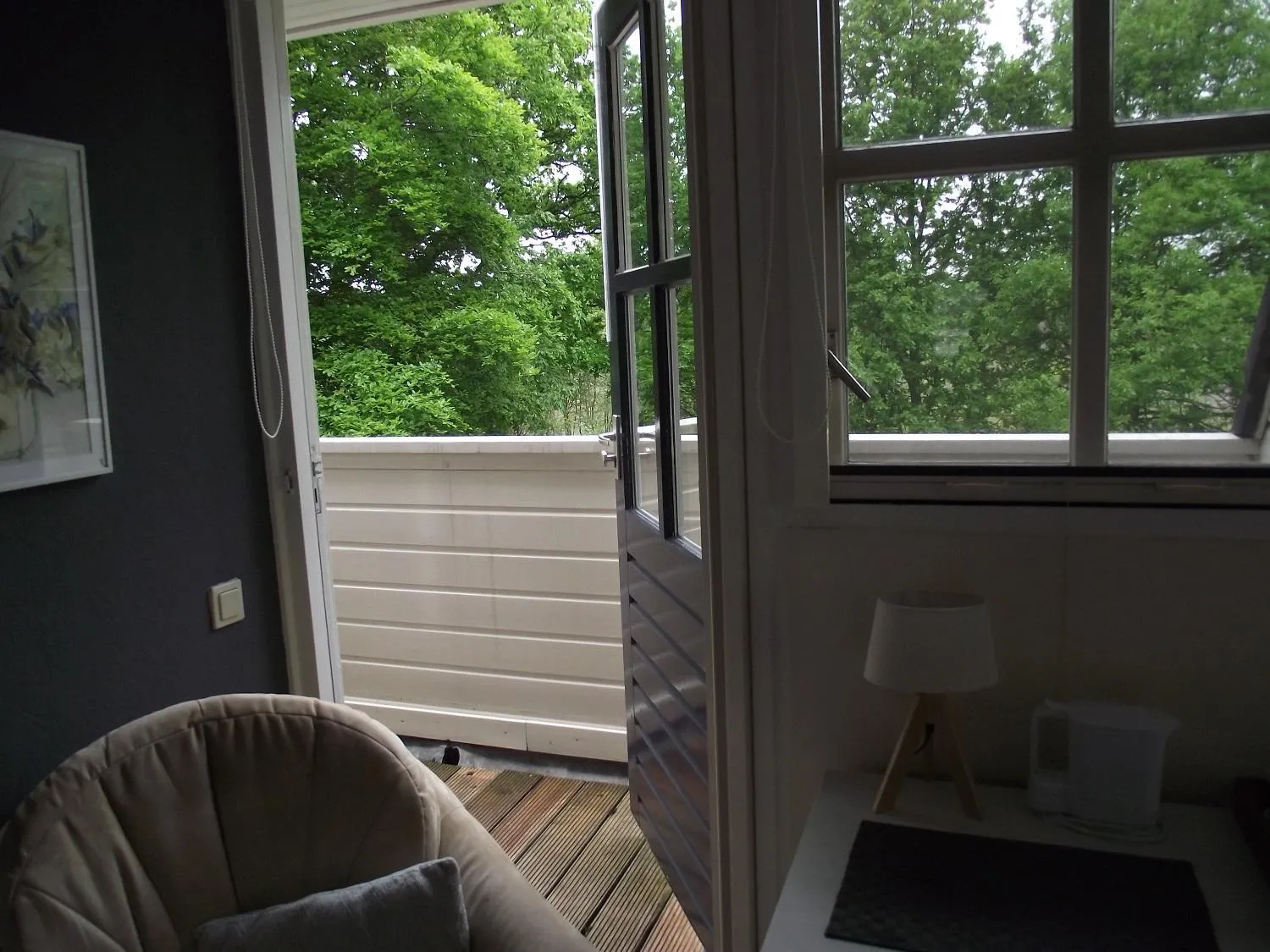 Balcony/Terrace in B&B Landgoed Sonneborghe