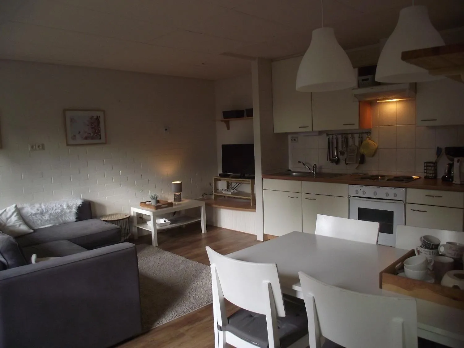 Kitchen or kitchenette in B&B Landgoed Sonneborghe