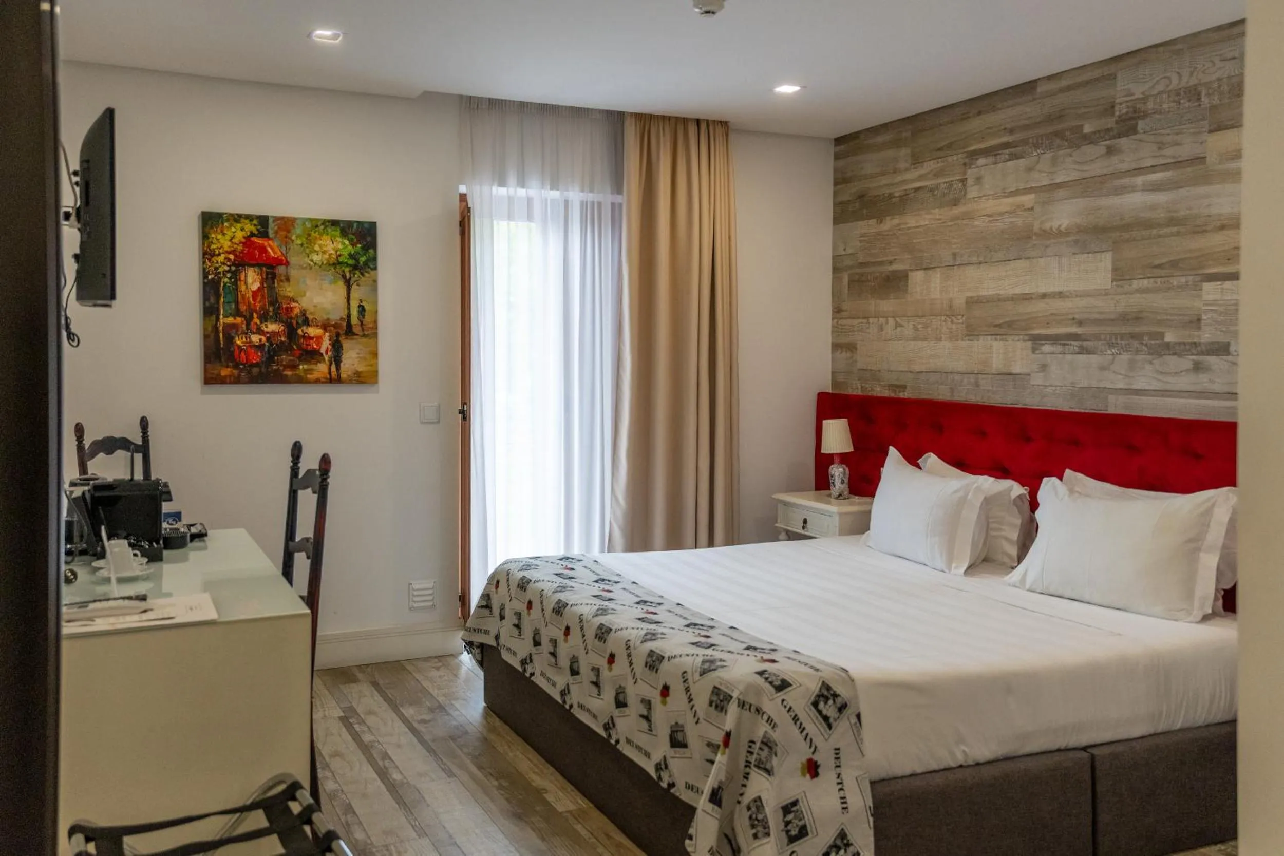 Bed in Art'Otel Barcelos