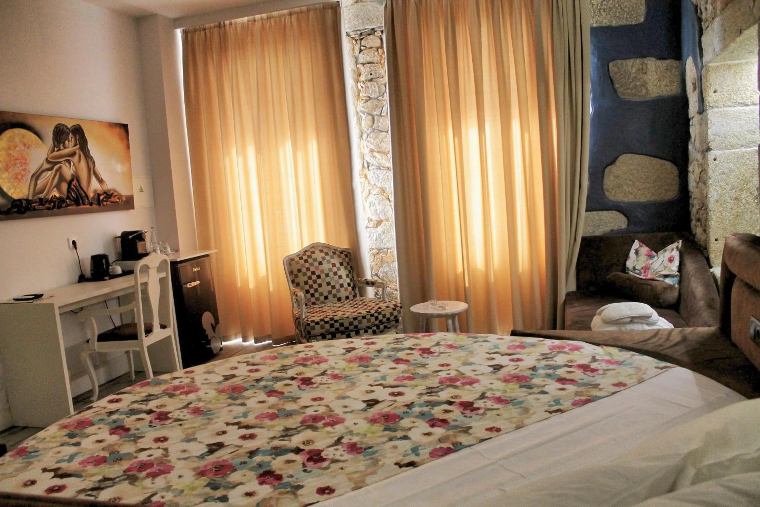 Bed in Art'Otel Barcelos