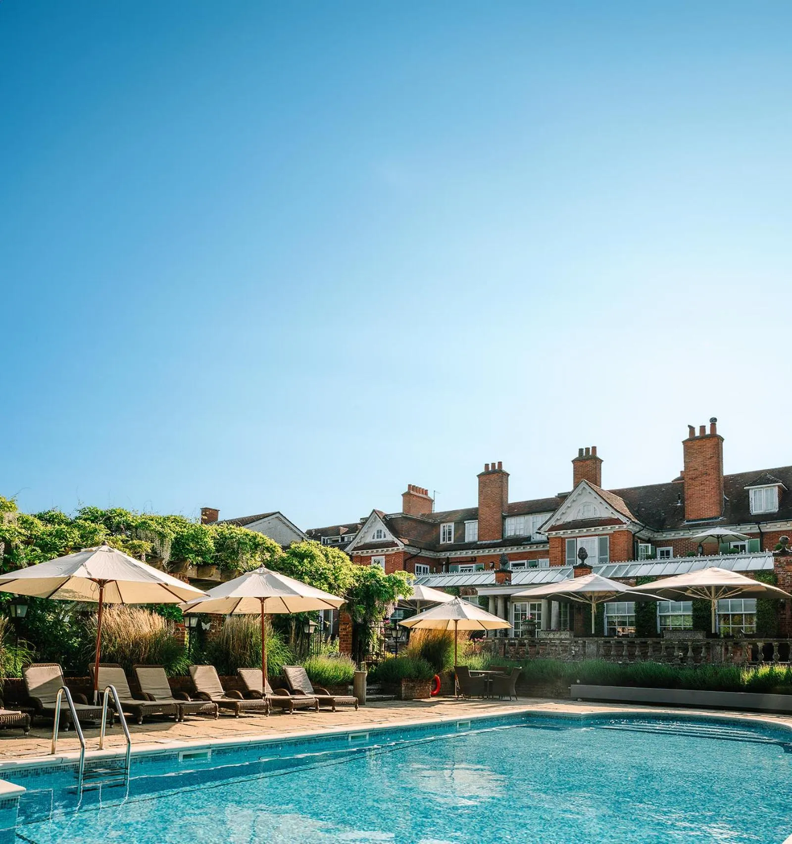 Swimming pool in Chewton Glen Hotel - an Iconic Luxury Hotel