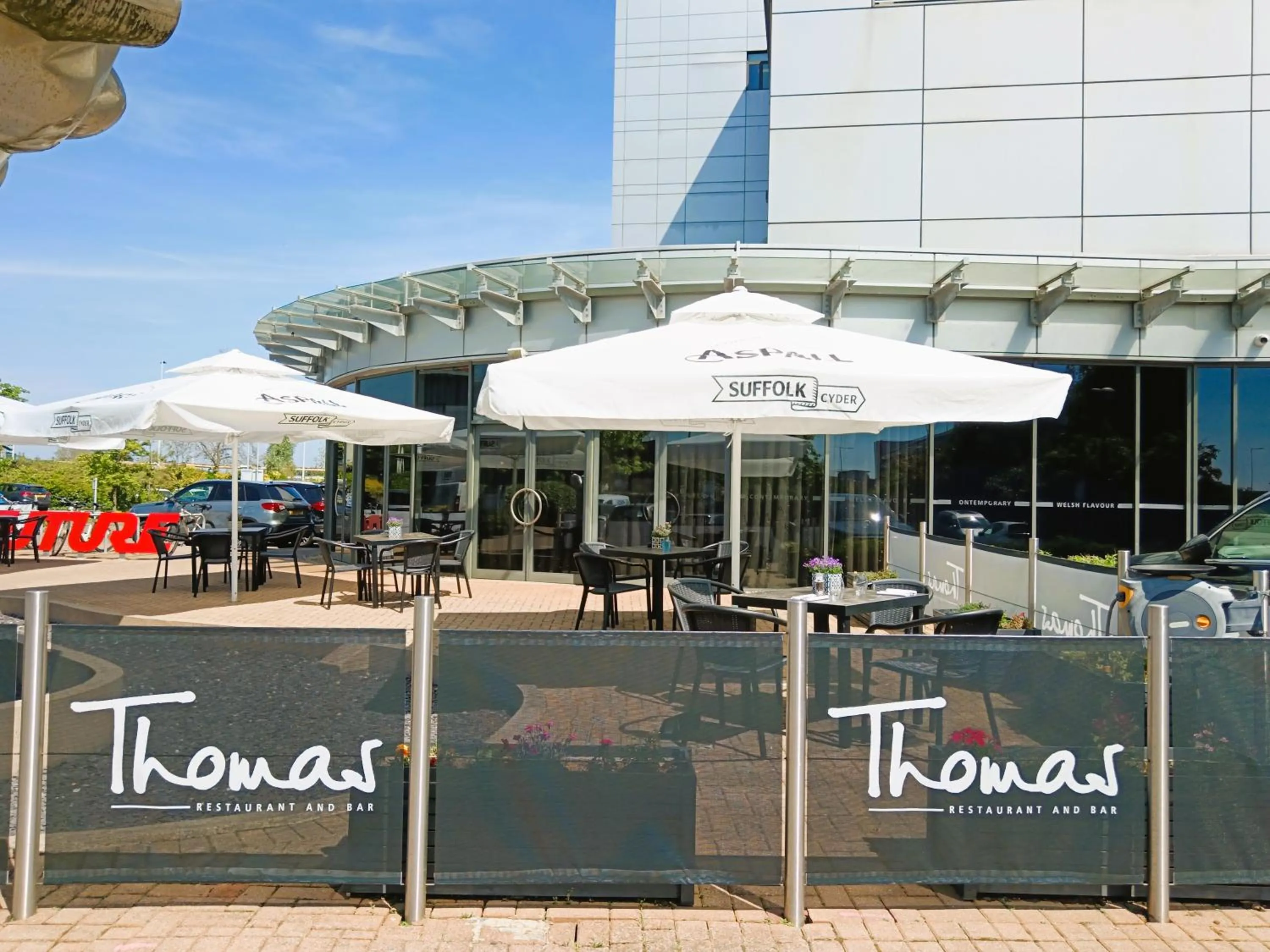 Patio in Future Inn Cardiff Bay