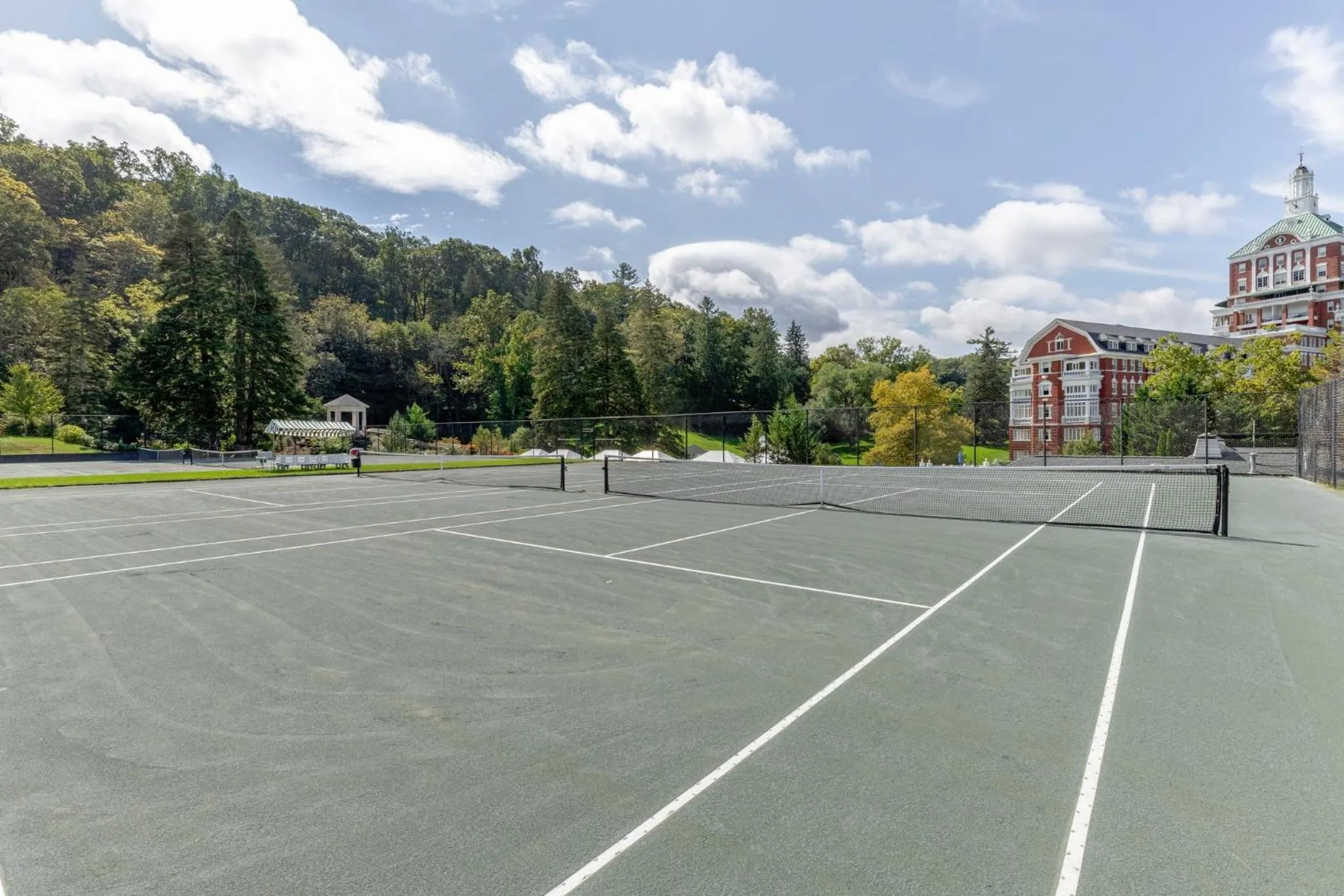 Tennis court in The Omni Homestead Resort & Spa