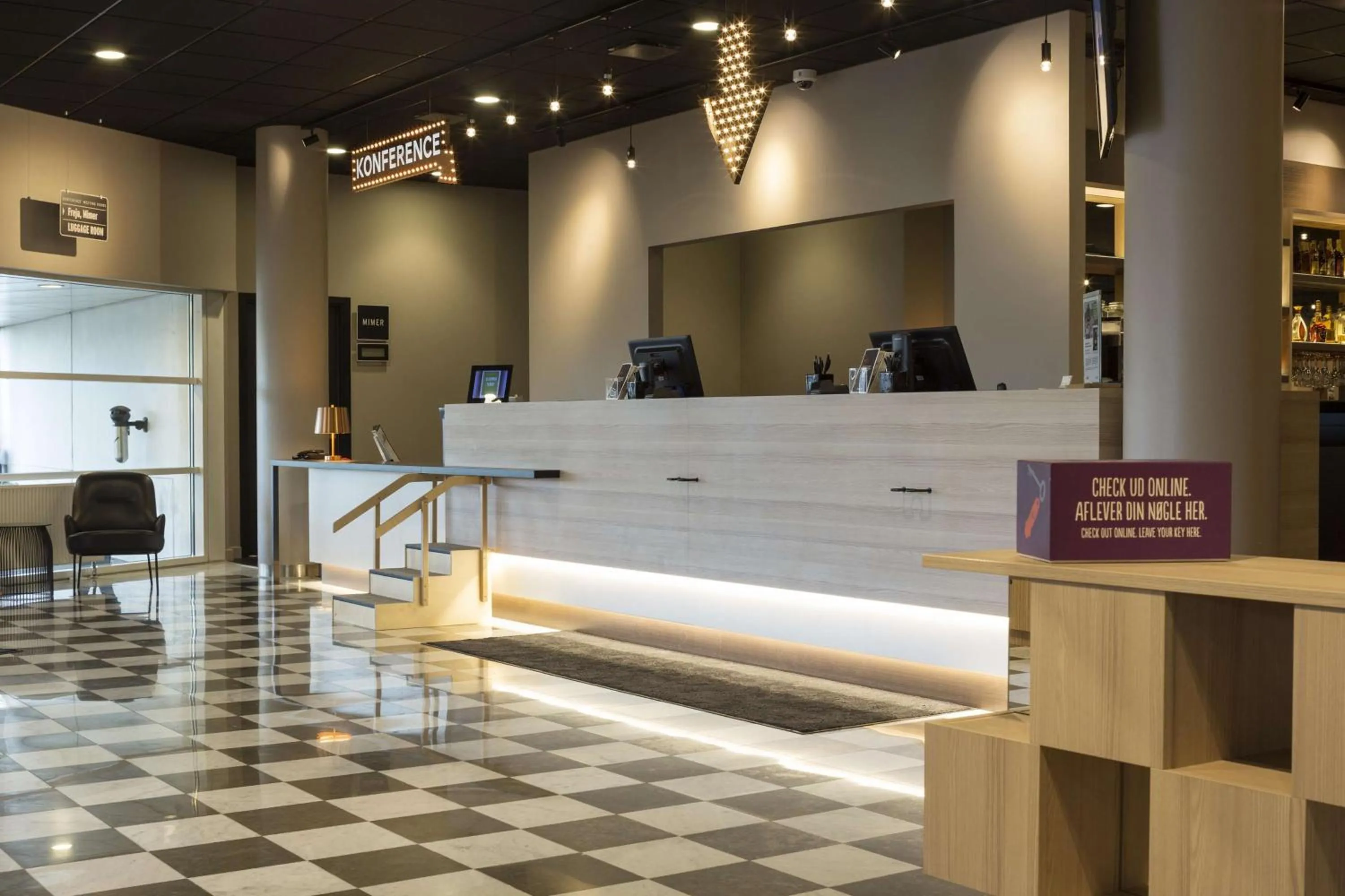 Lobby or reception in Scandic Glostrup