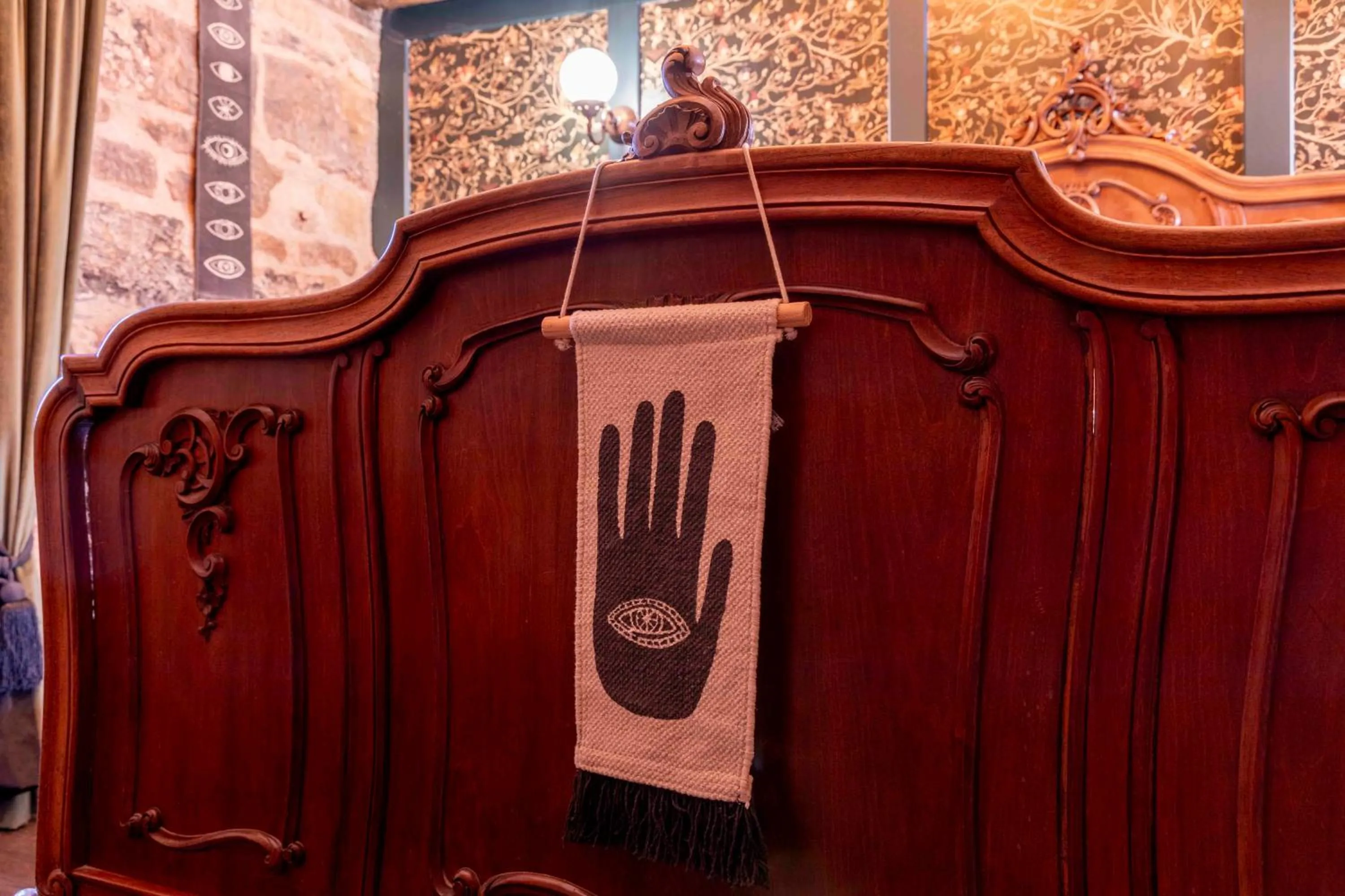 Decorative detail in The Dirty Bottles Hotel