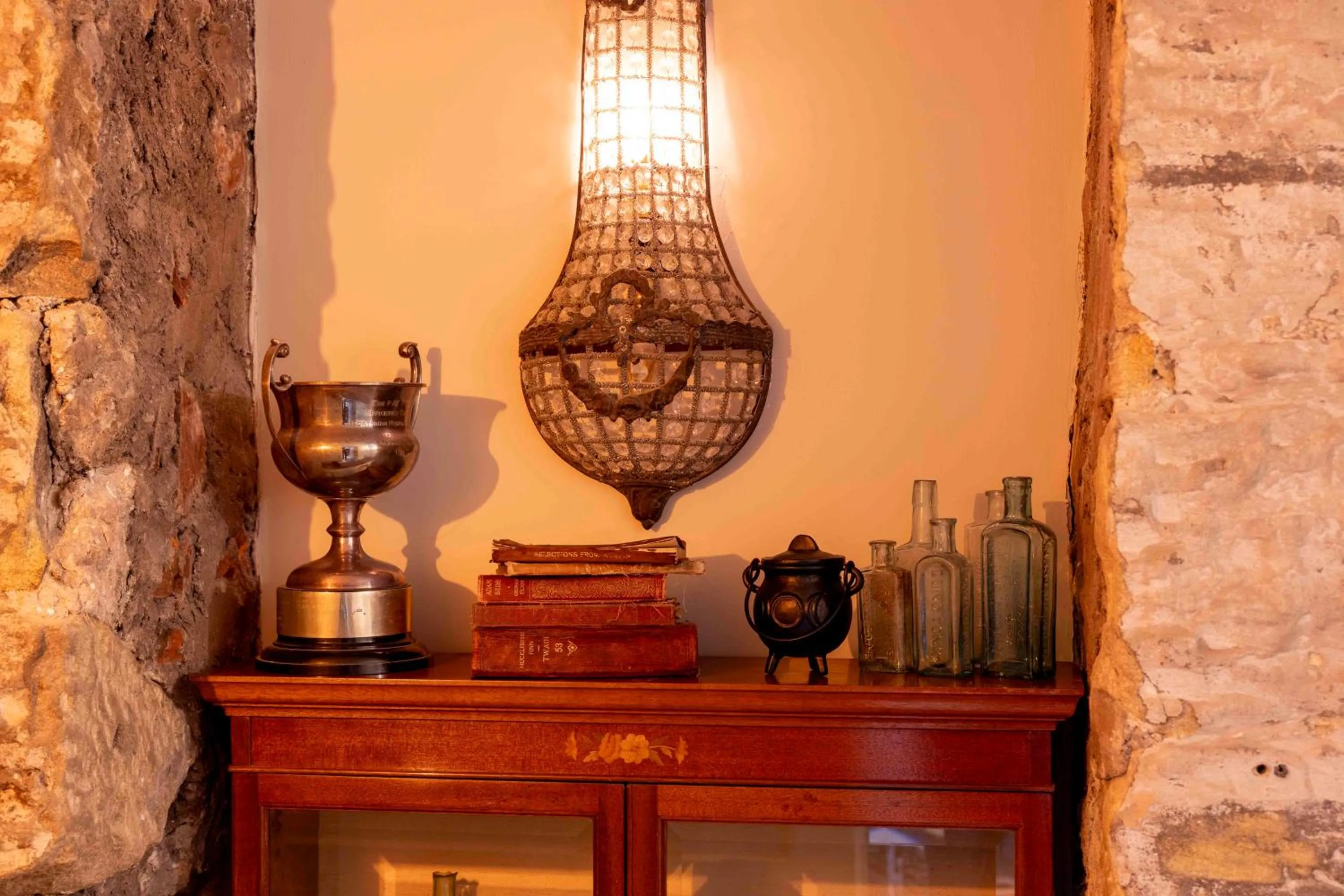 Decorative detail in The Dirty Bottles Hotel