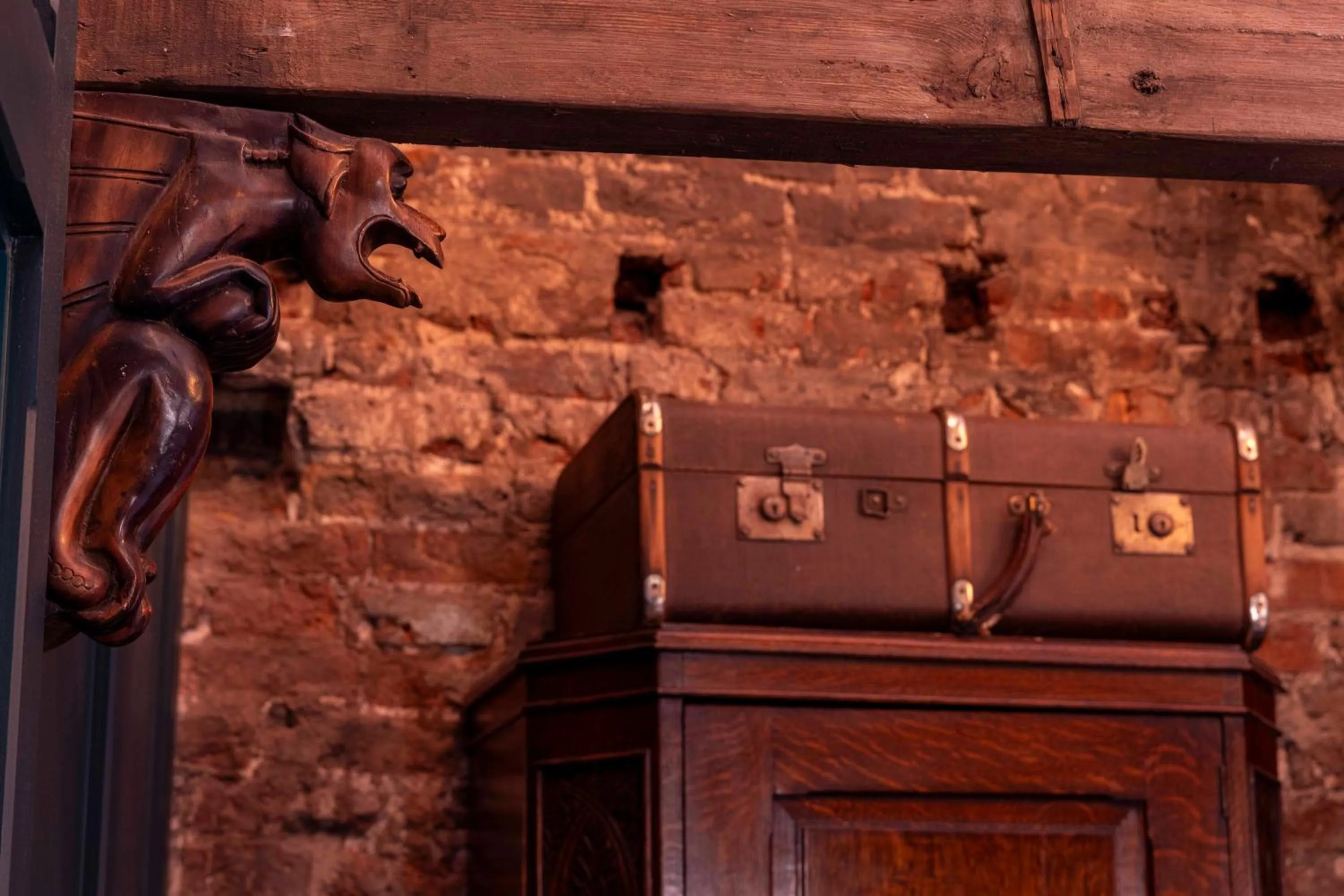 Decorative detail in The Dirty Bottles Hotel