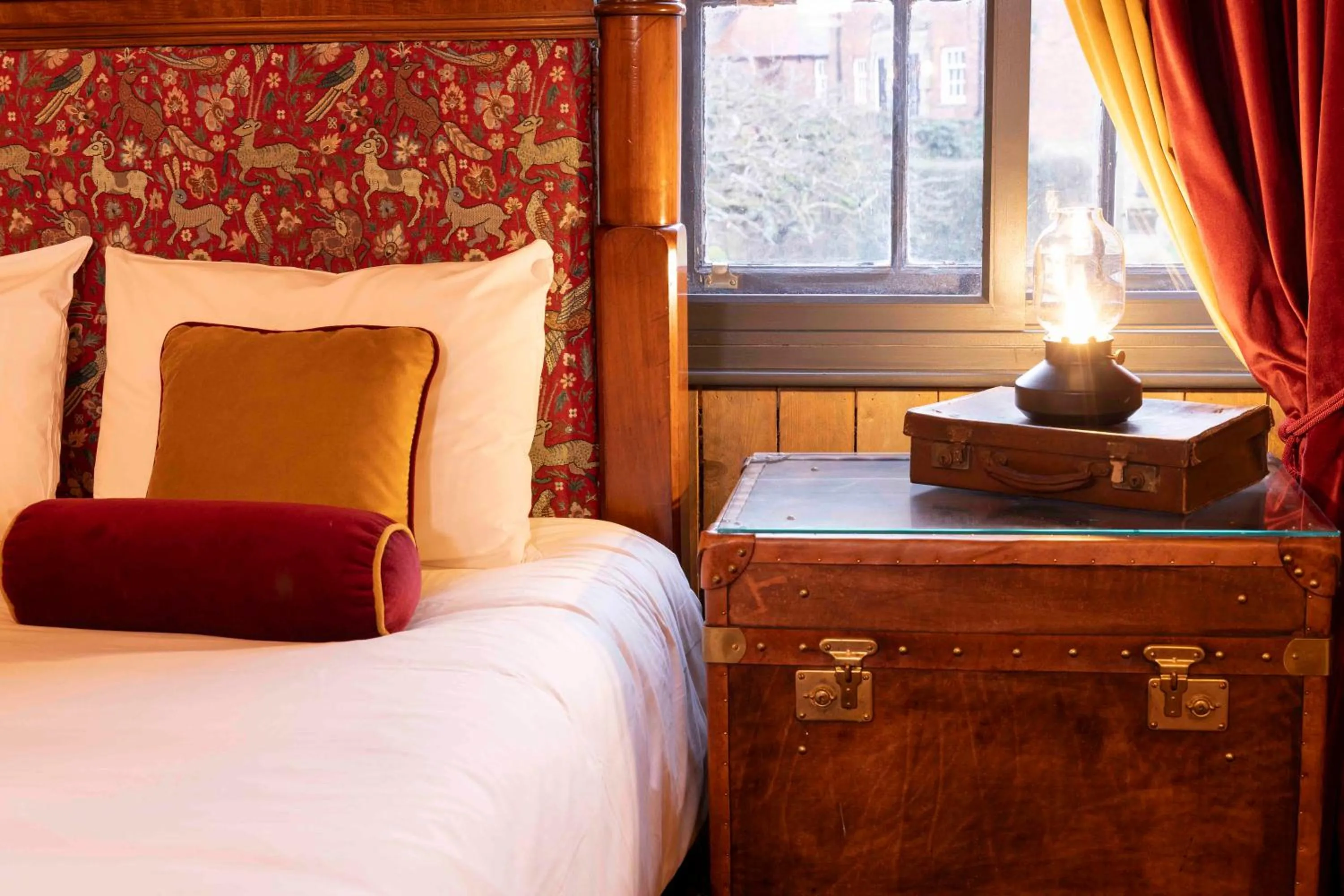 Bed in The Dirty Bottles Hotel