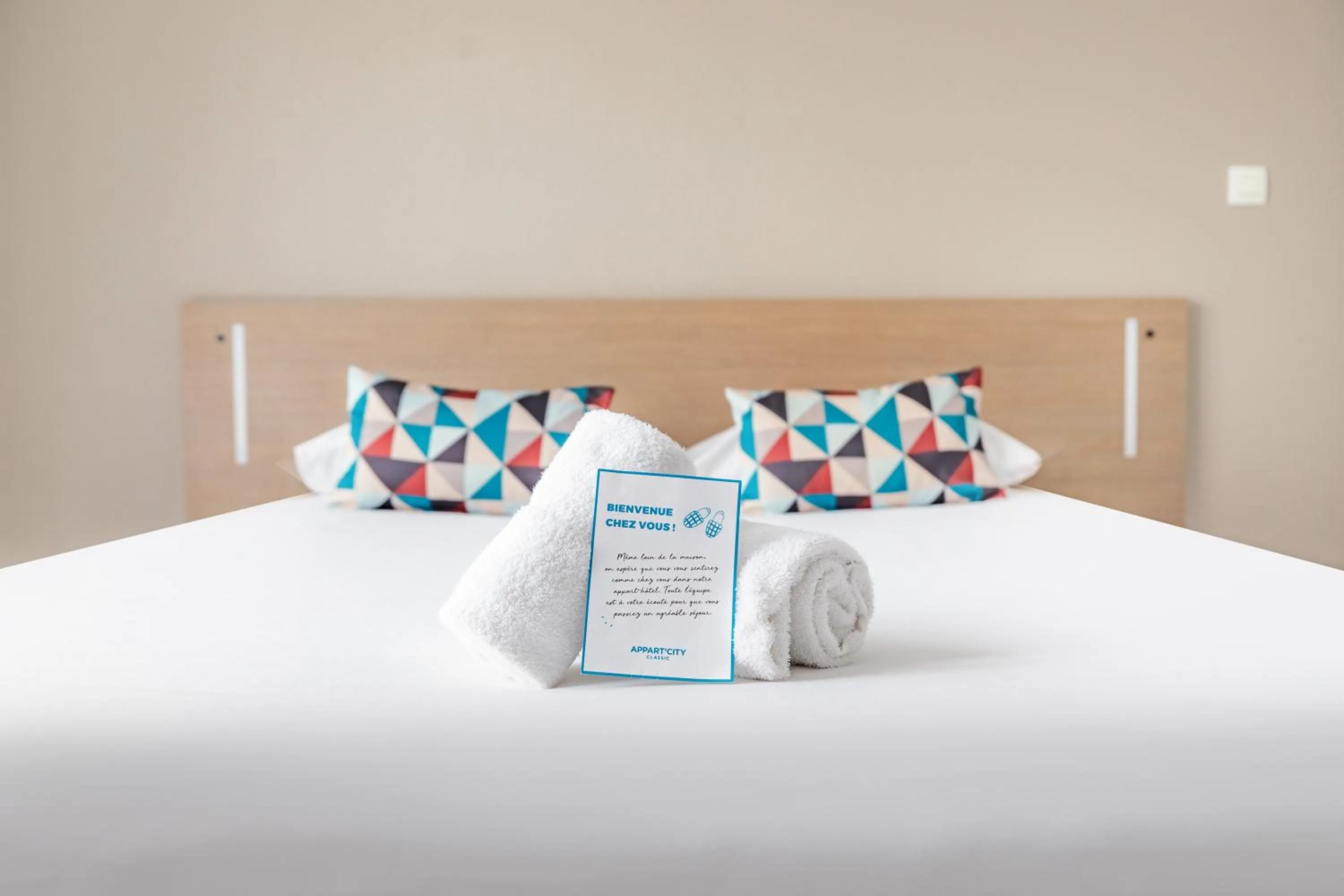 Bed in Appart'City Classic Lyon Part Dieu Villette