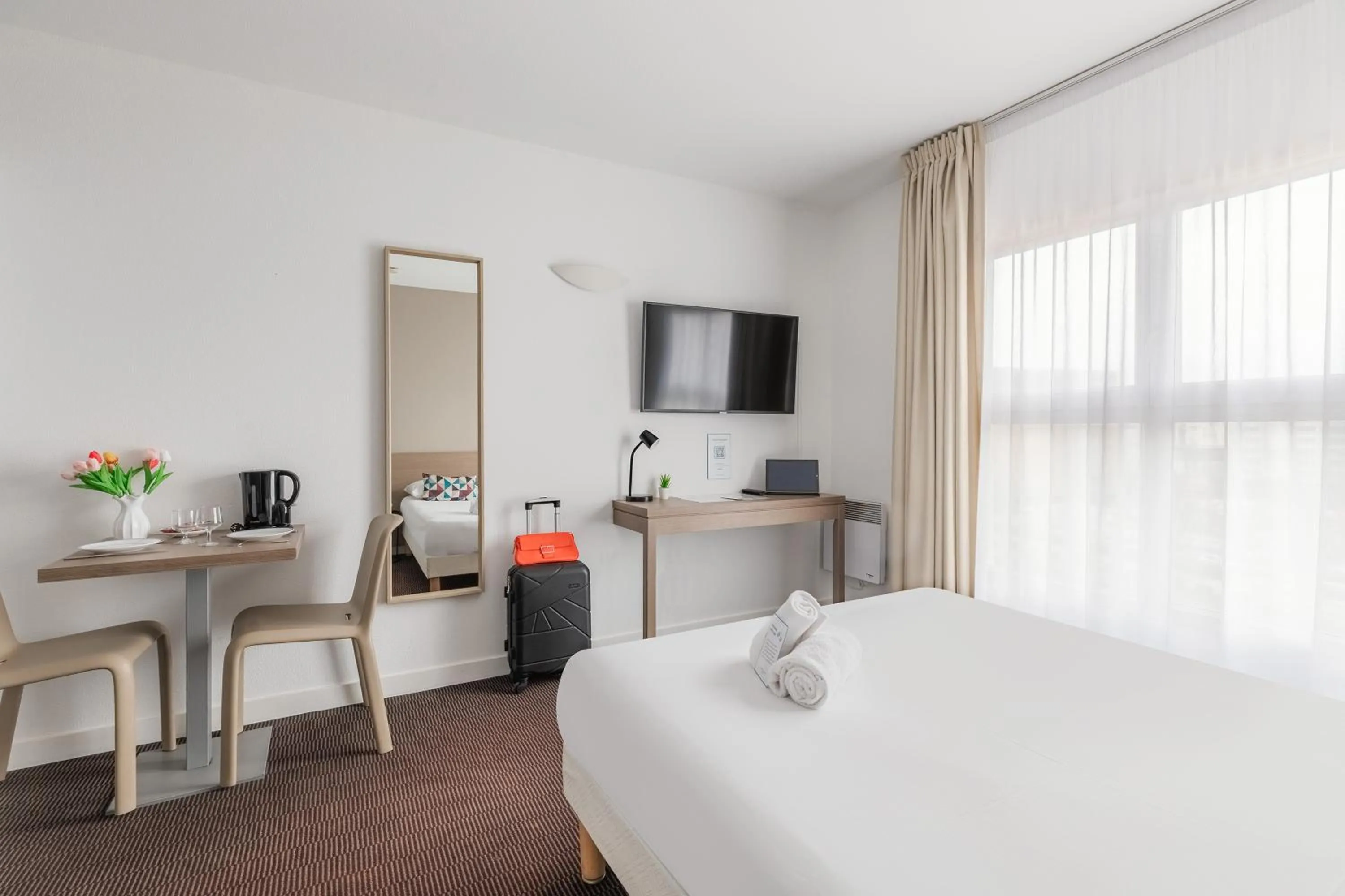 Bed in Appart'City Classic Lyon Part Dieu Villette