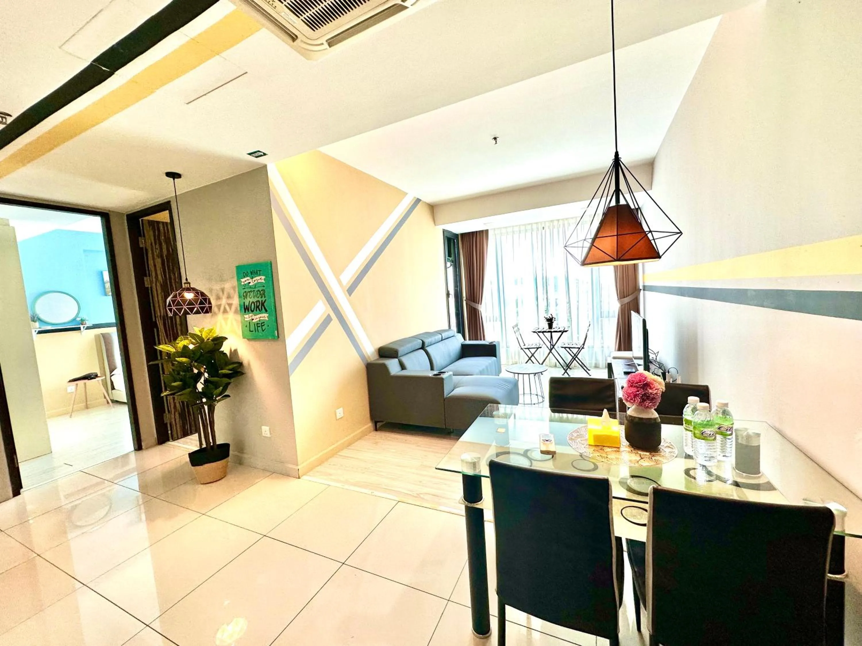 Living room in Cozy Living Sky Apartment