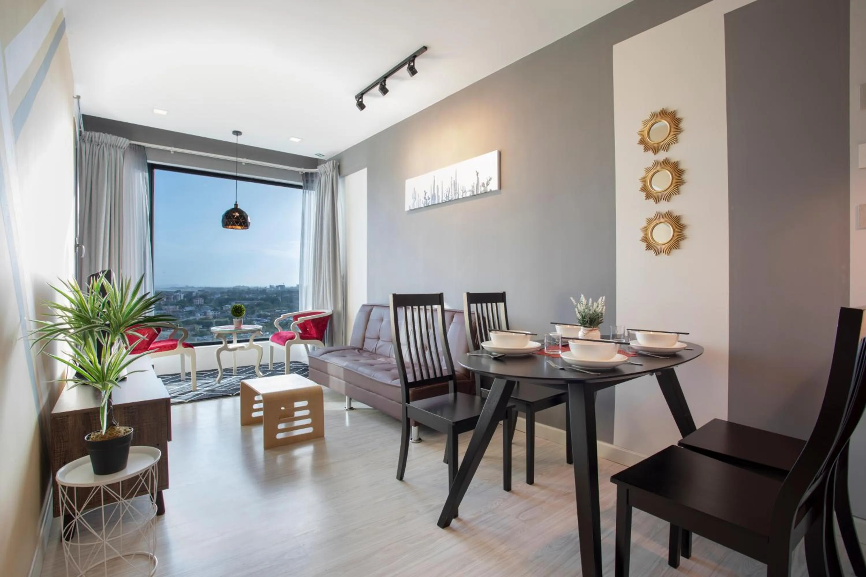 Living room in Cozy Living Sky Apartment