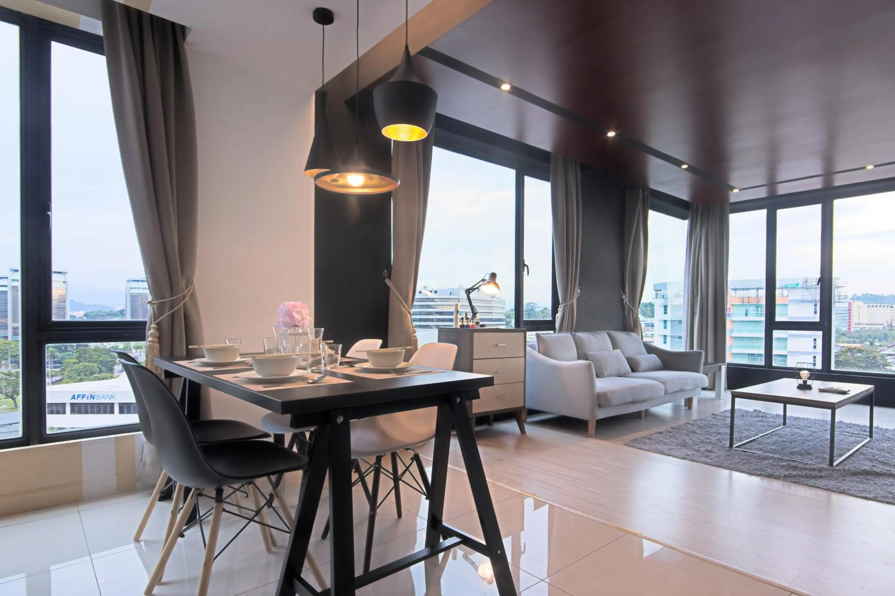 Living room in Cozy Living Sky Apartment