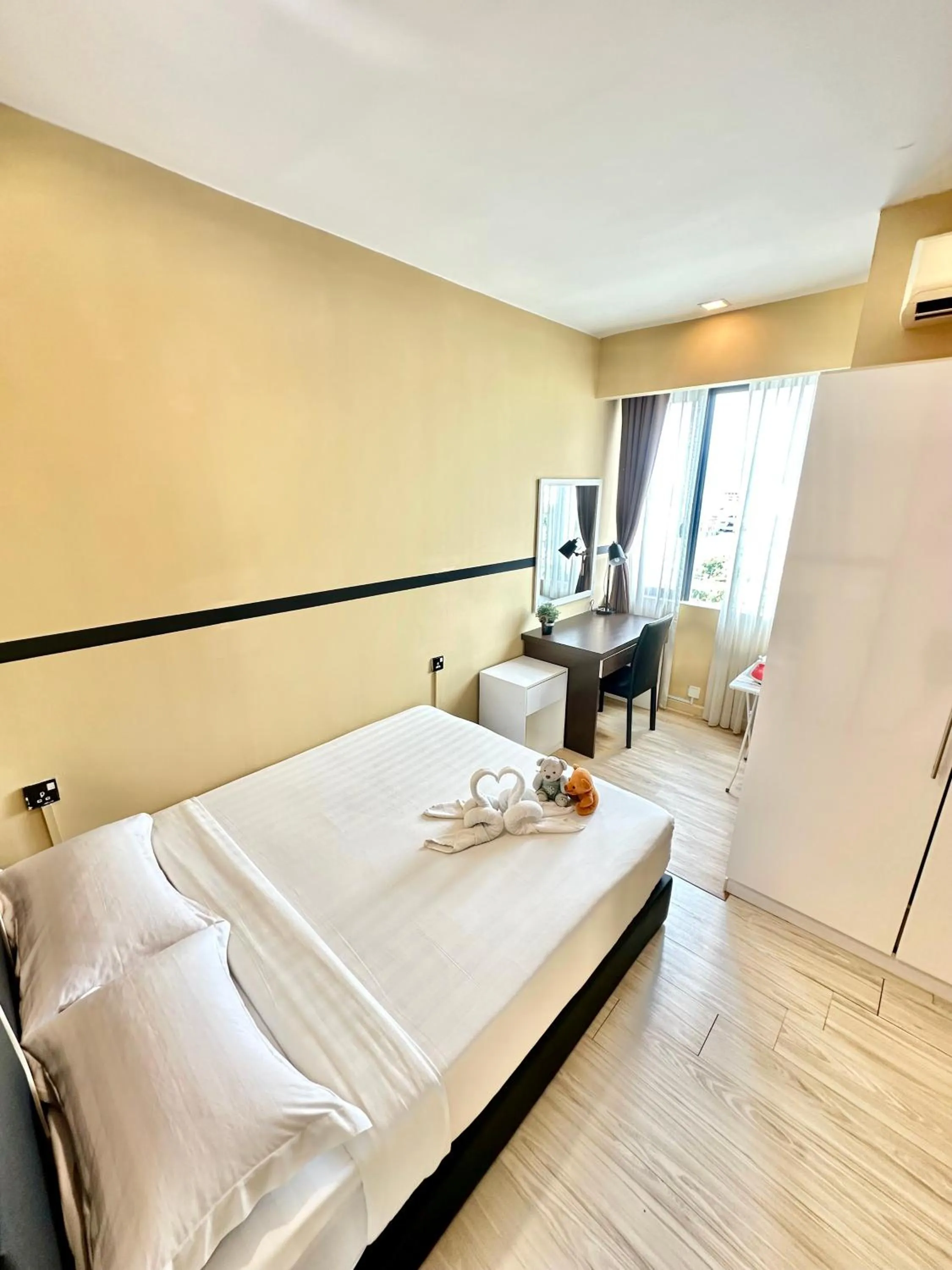 Bedroom, Bed in Cozy Living Sky Apartment