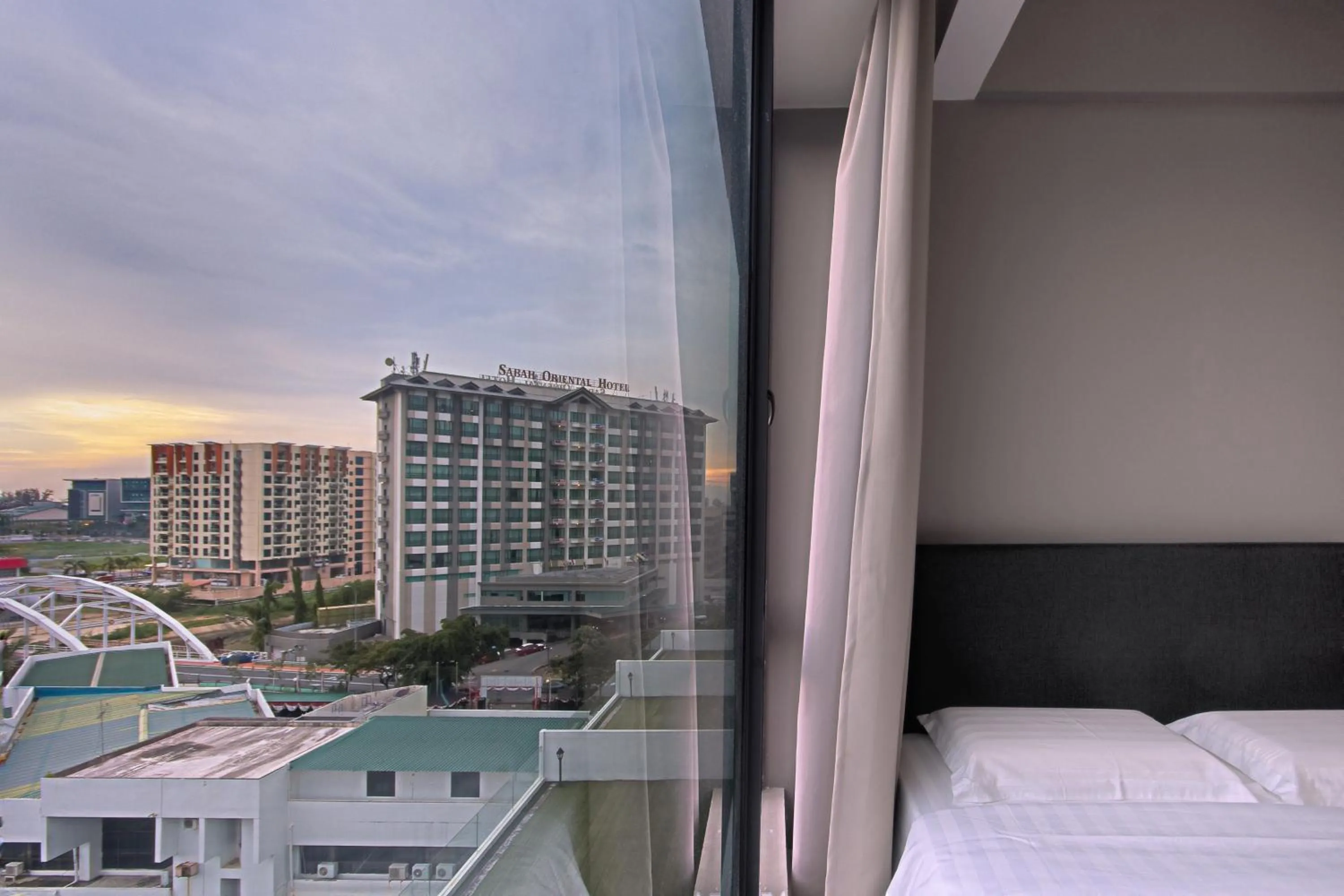 Bedroom, Bed in Cozy Living Sky Apartment