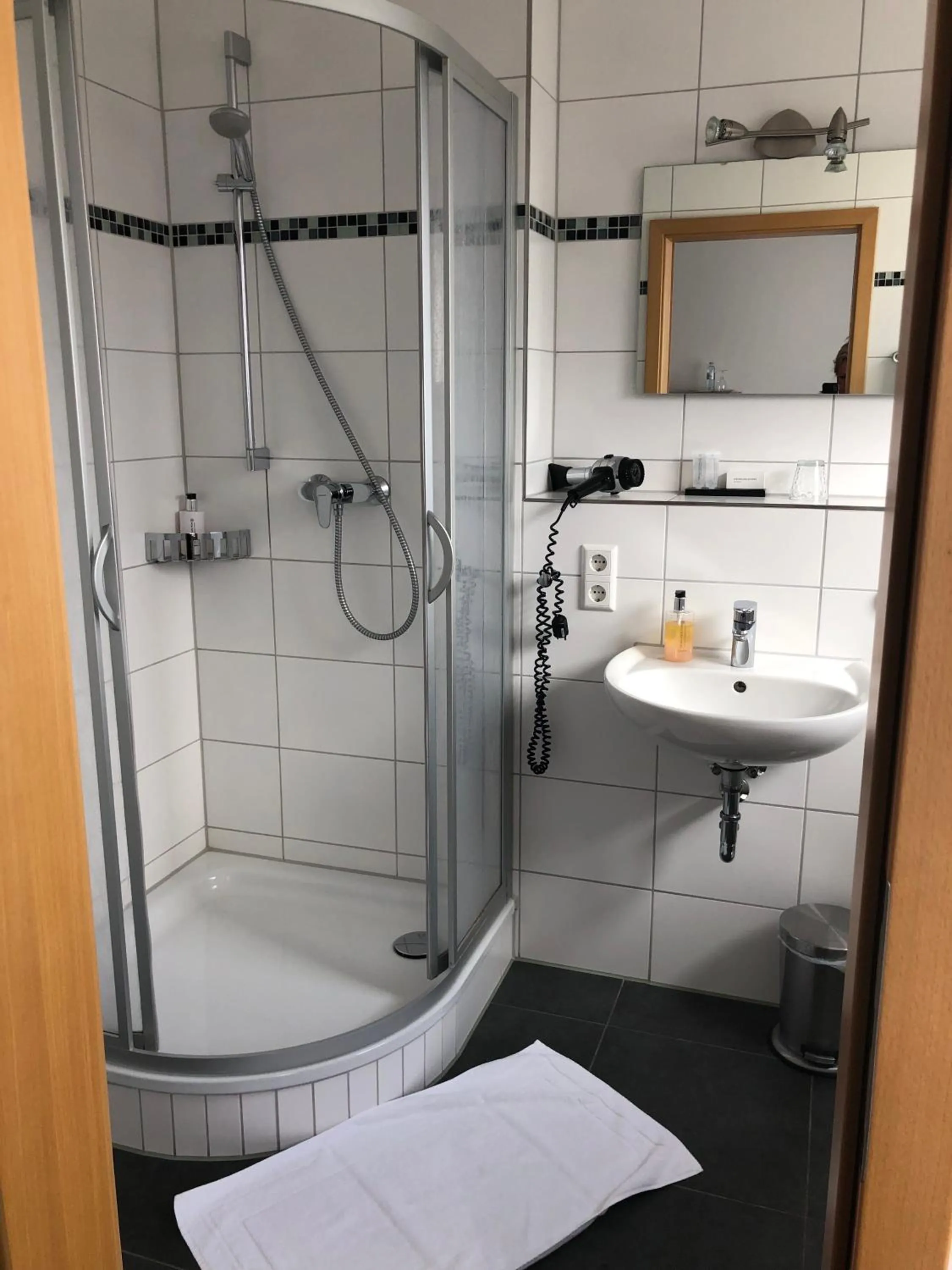 Shower in Hotel & Restaurant Blume