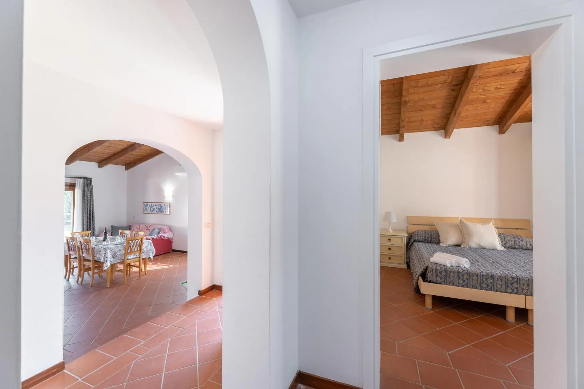 Living room, Bed in Sea & Villas