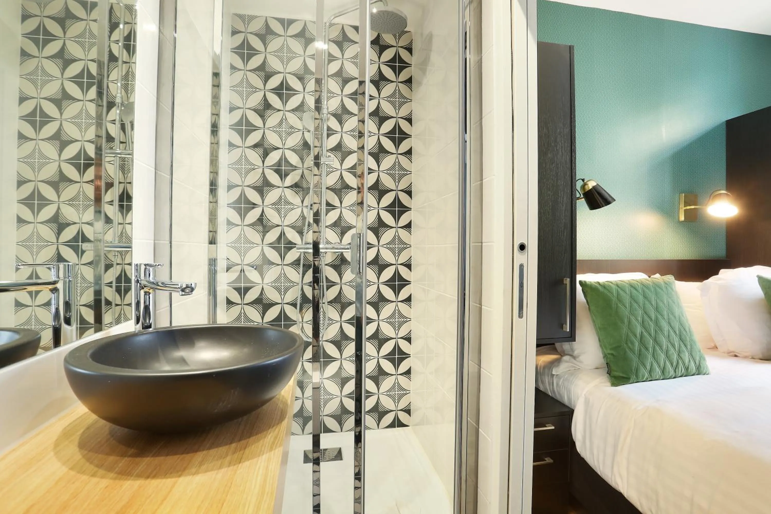 Bathroom, Bed in YAYS Paris Zola by Numa