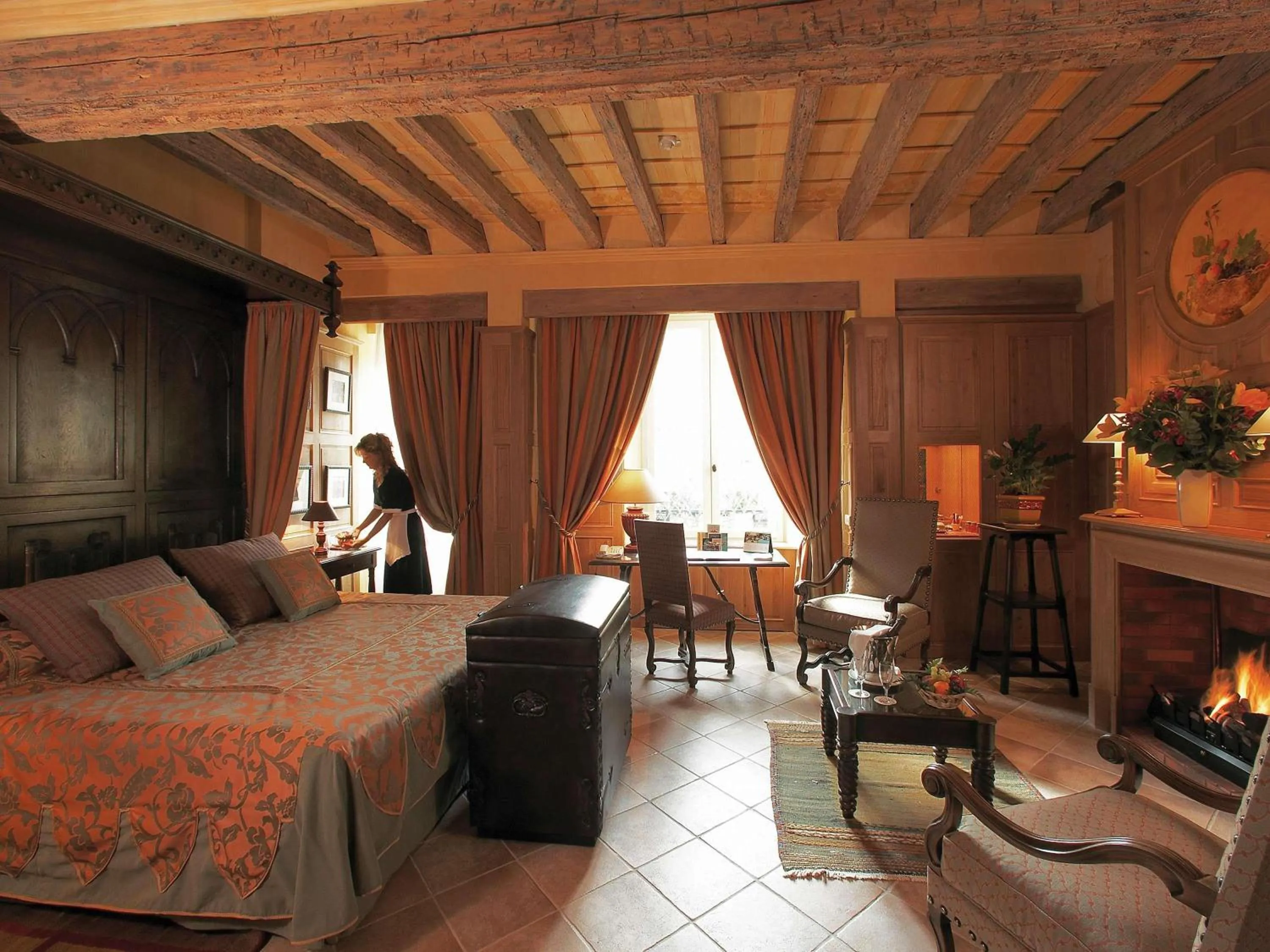 Bedroom, Bed in Hotel de la Cité Carcassonne - MGallery Collection