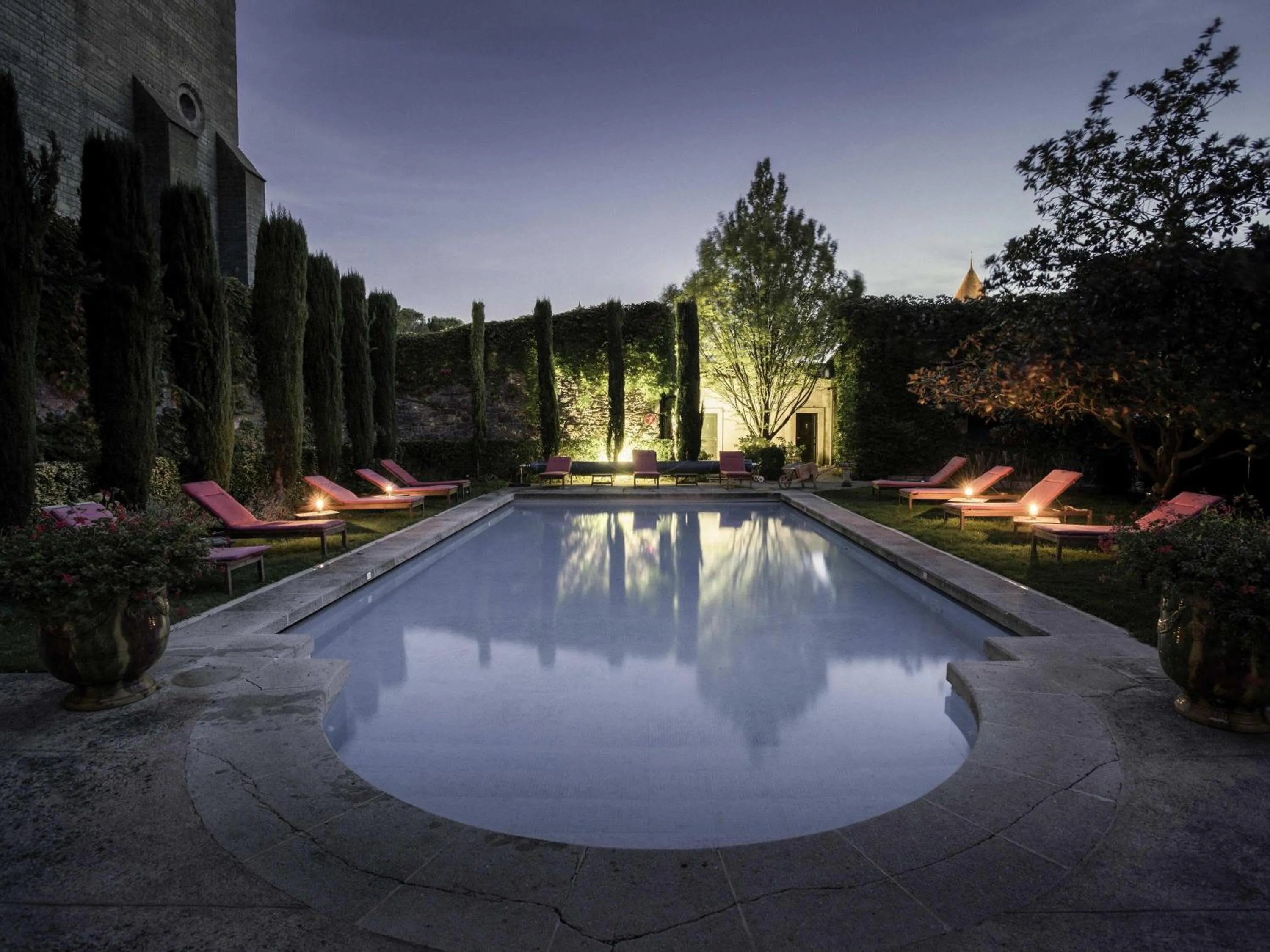Pool view in Hotel de la Cité Carcassonne - MGallery Collection