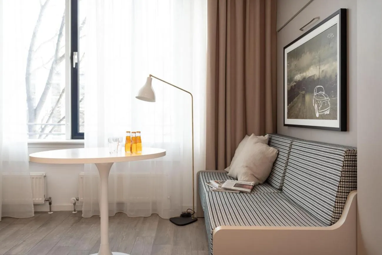 Seating area in Brera Serviced Apartments Munich West