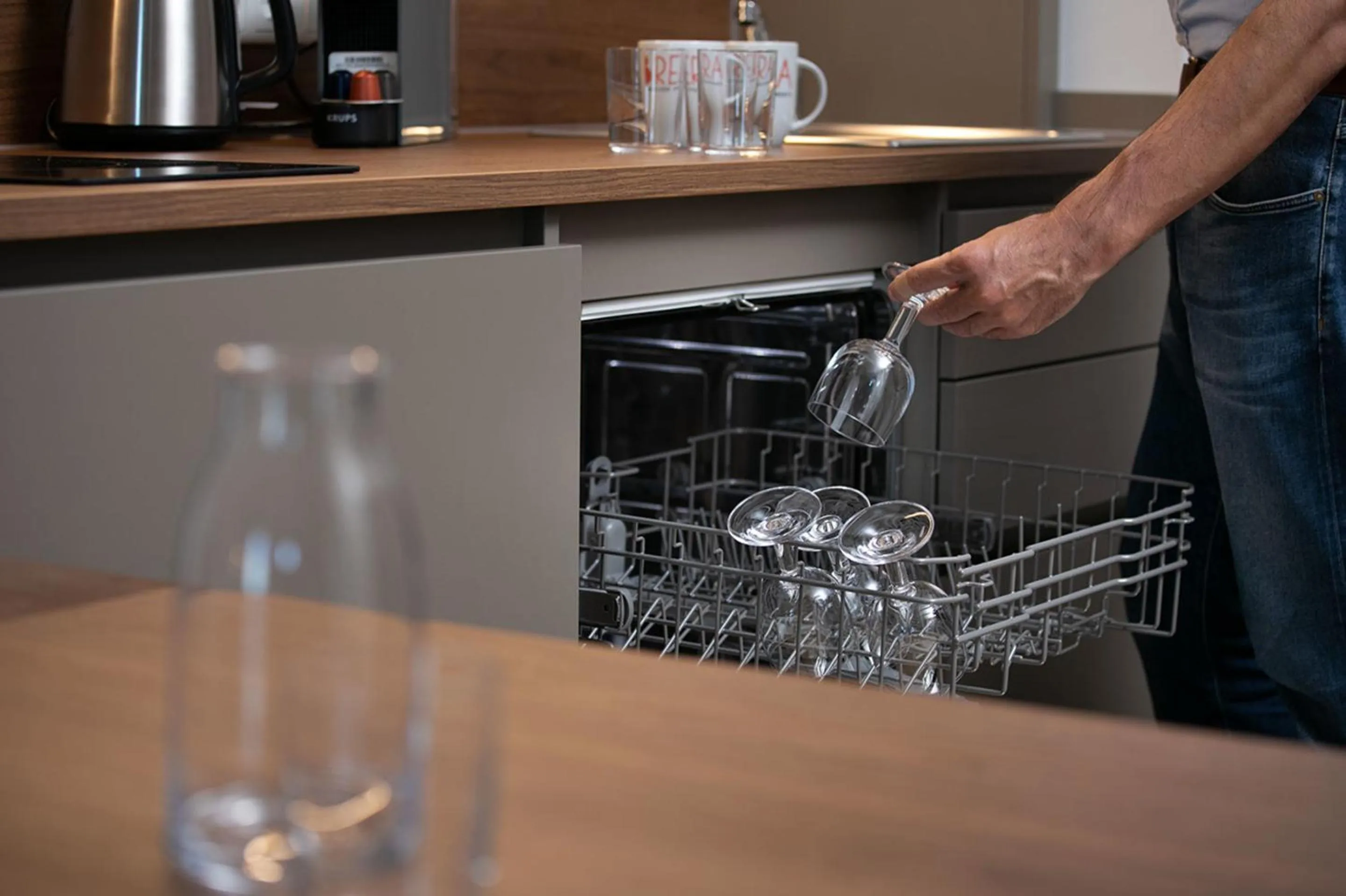 Kitchen or kitchenette in Brera Serviced Apartments Munich West