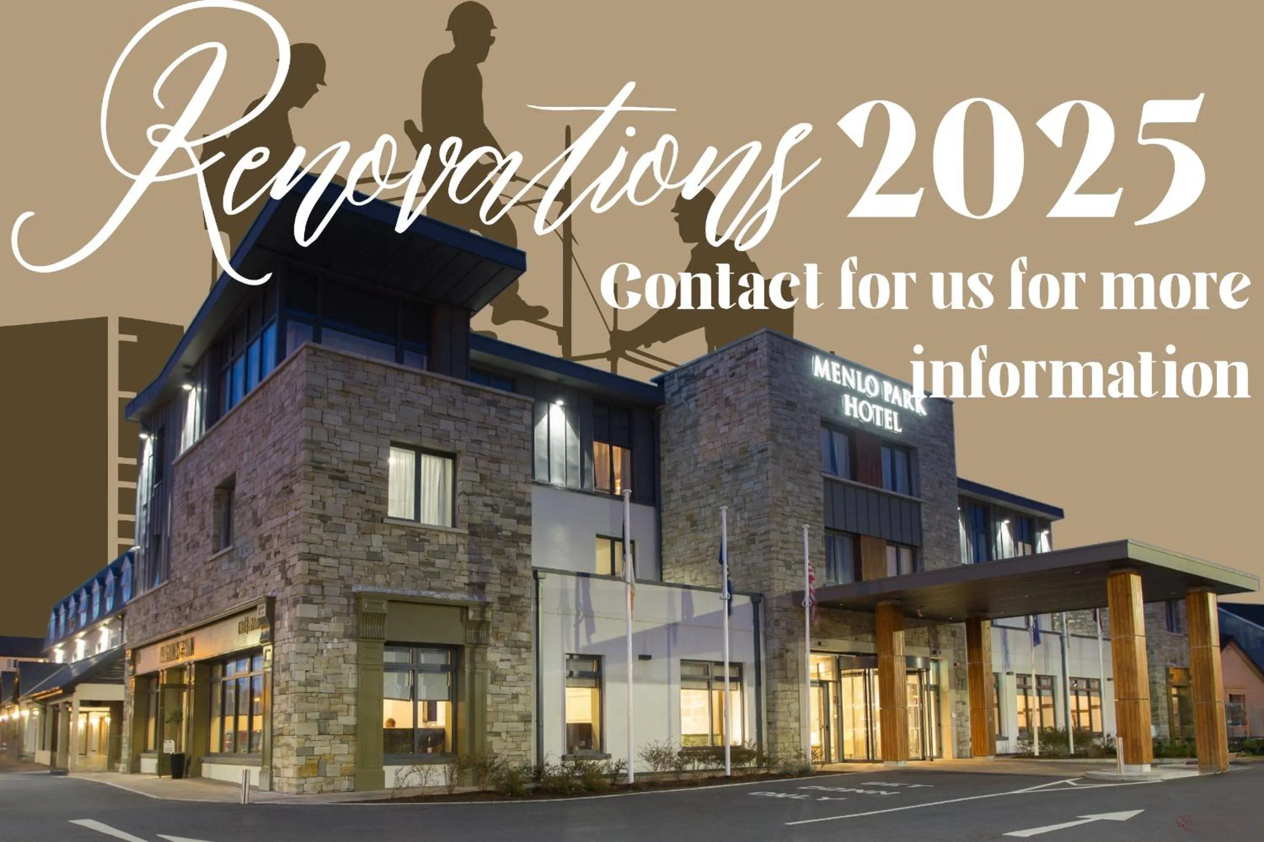 Text overlay in Menlo Park Hotel