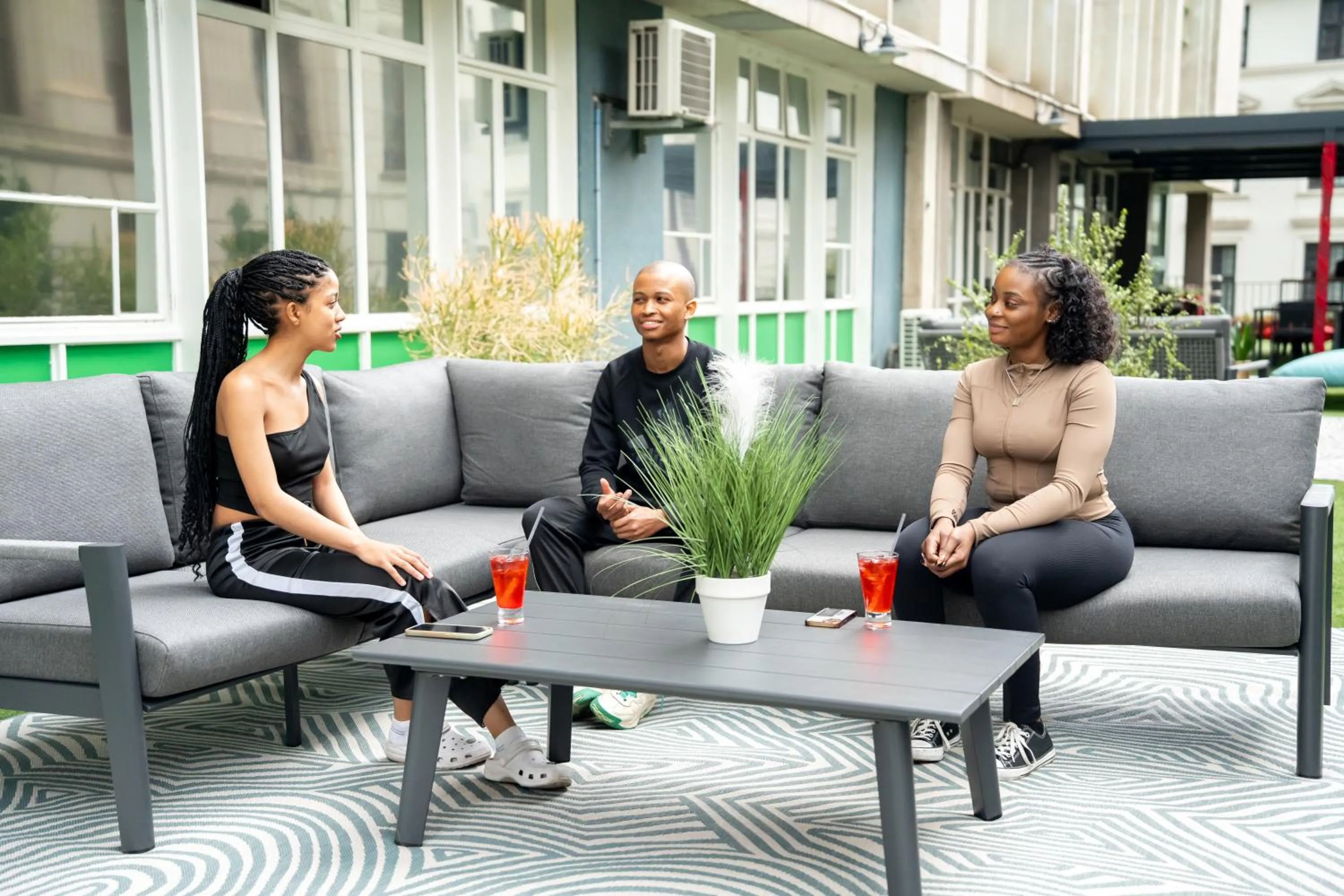 Seating area in 106 On Adderley Accommodation