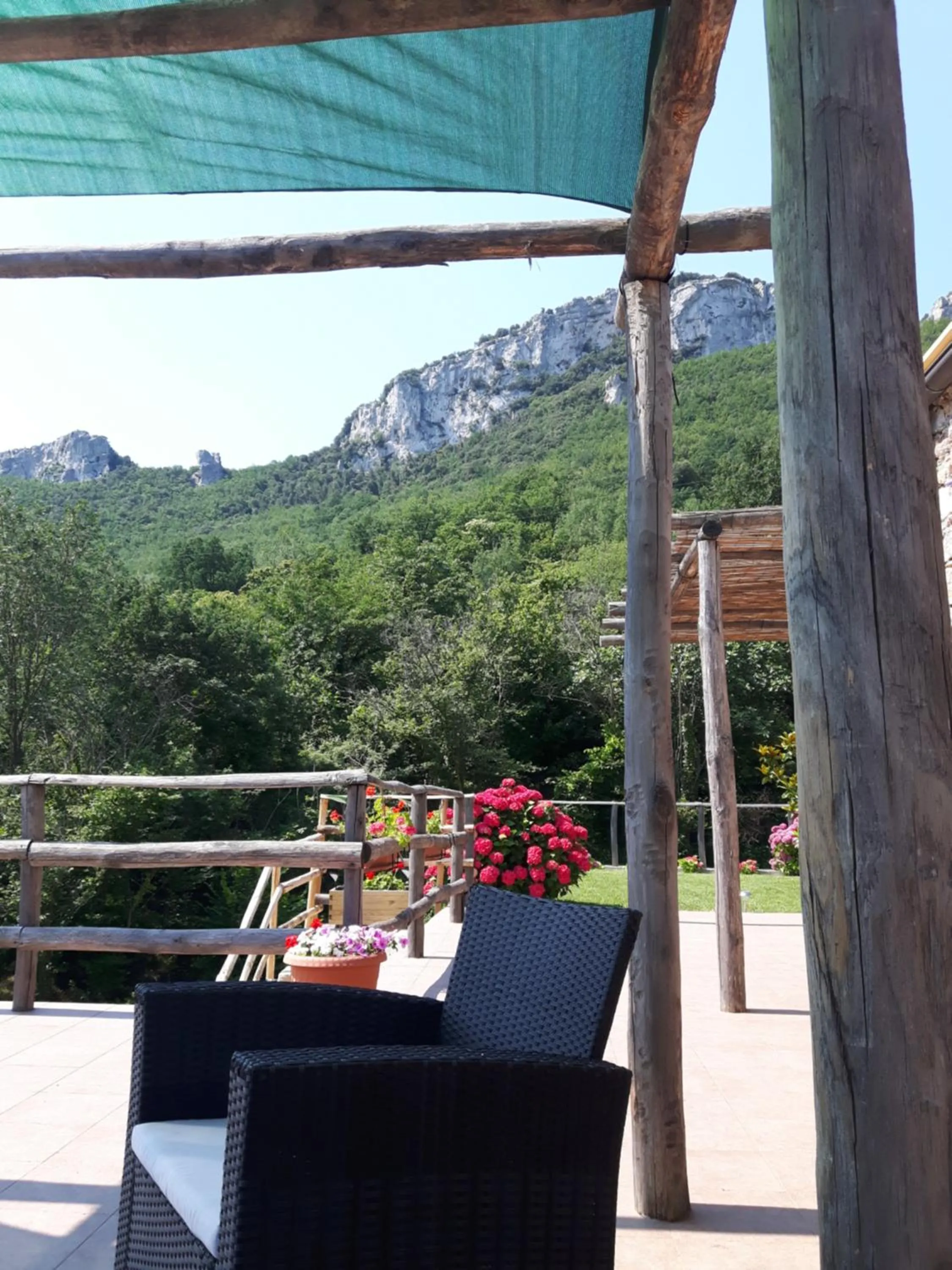 Balcony/Terrace in Ort holiday's time