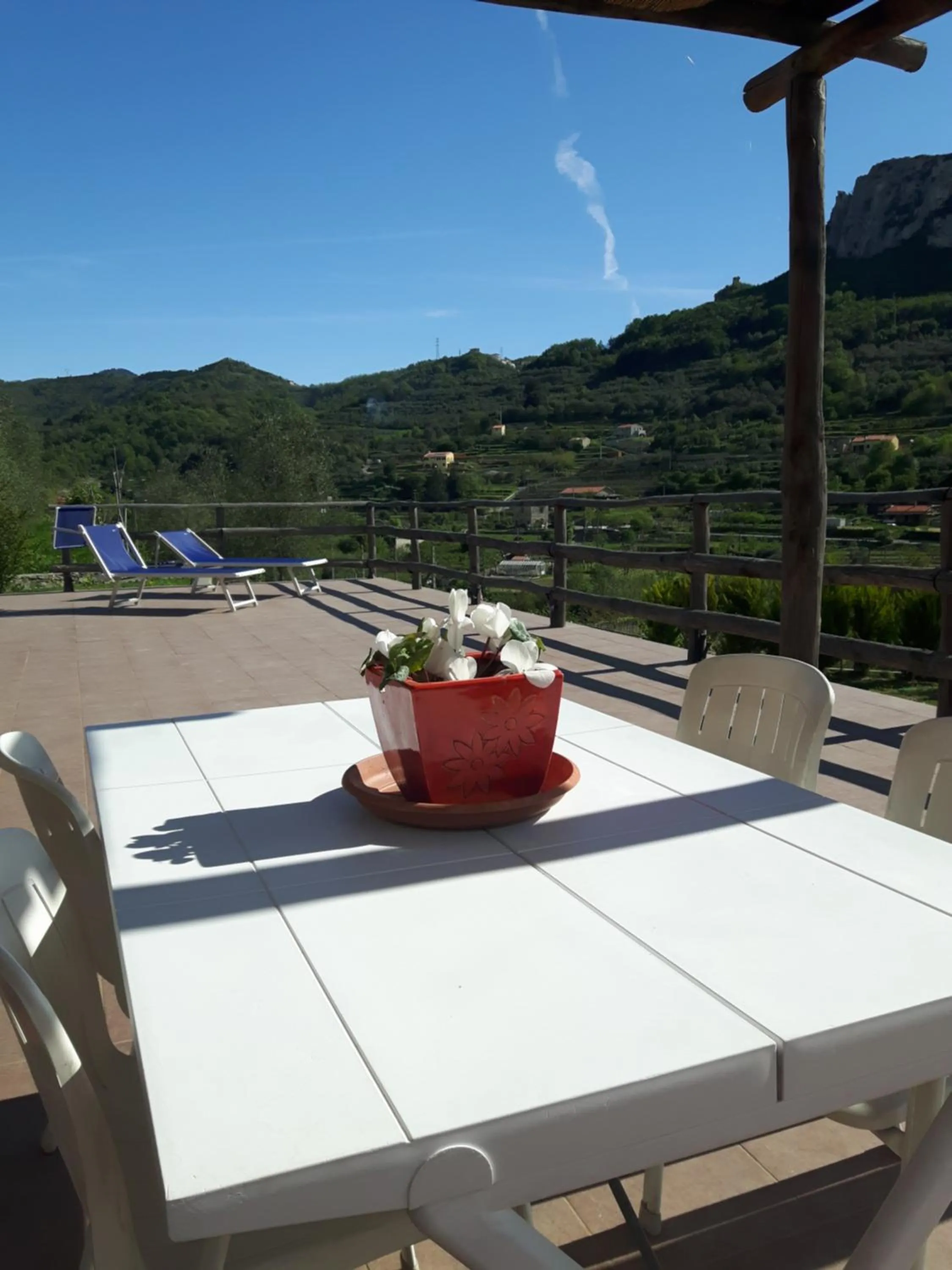 Balcony/Terrace in Ort holiday's time