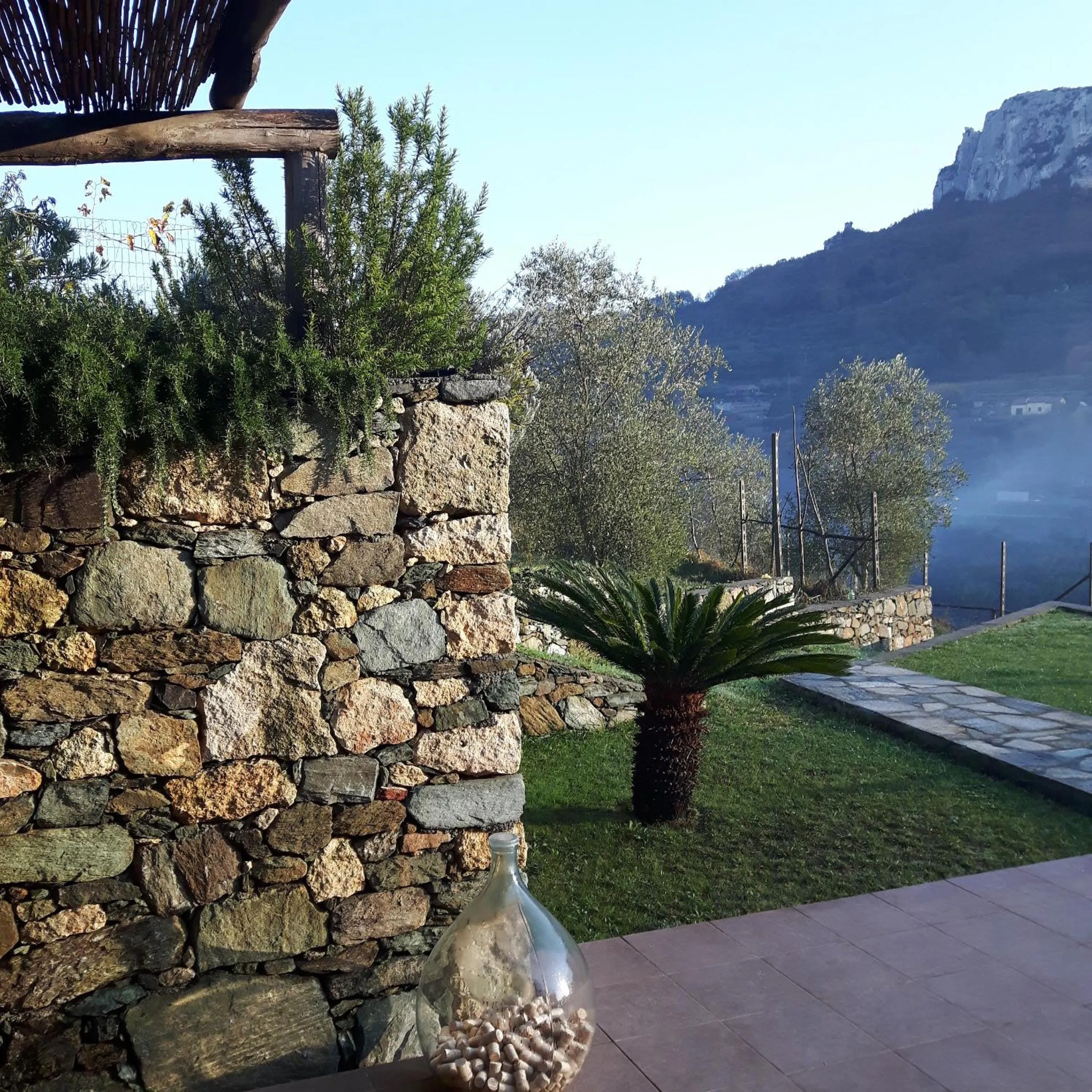 Garden view in Ort holiday's time