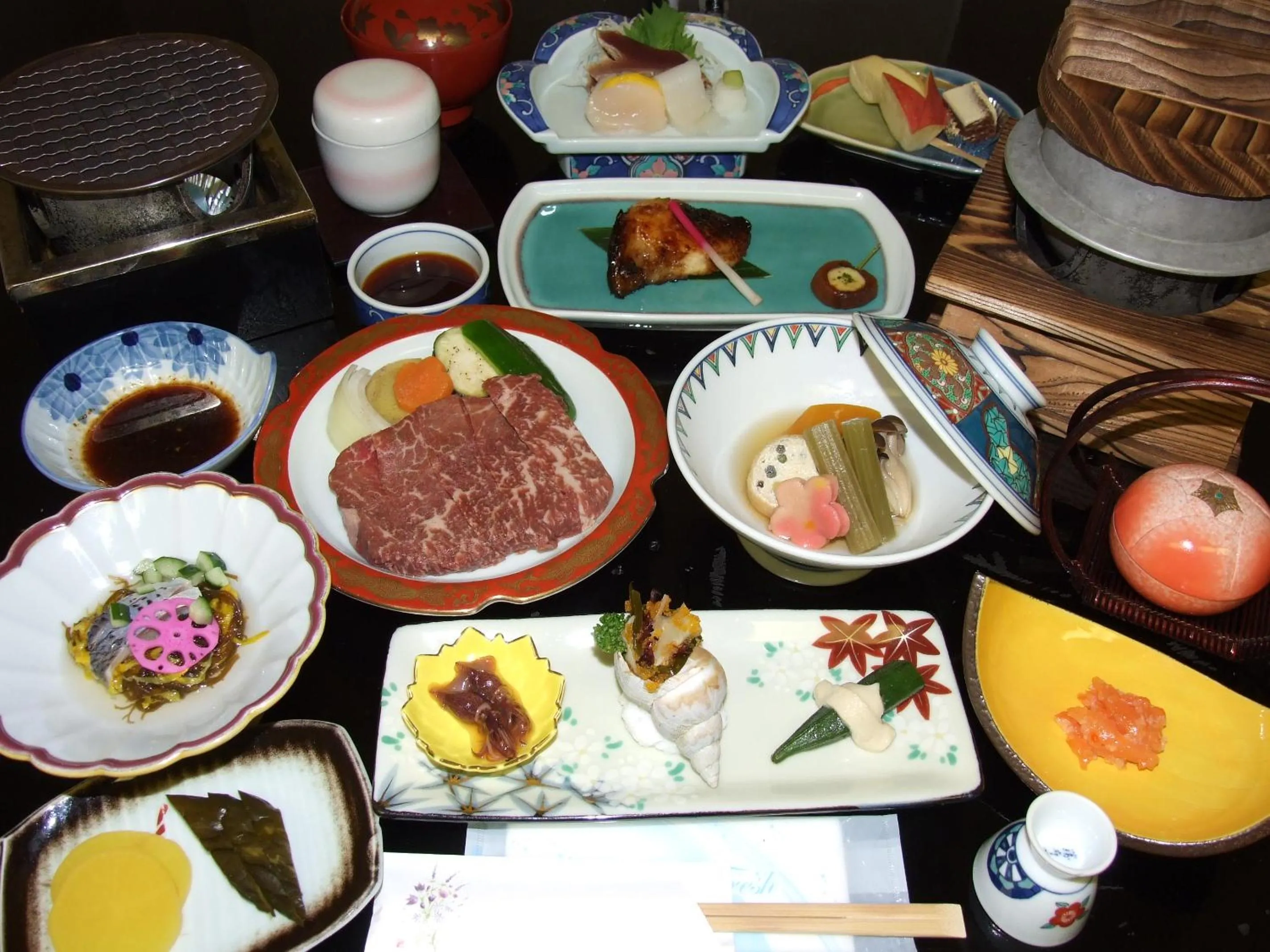 Food close-up in Hotel Uguisu