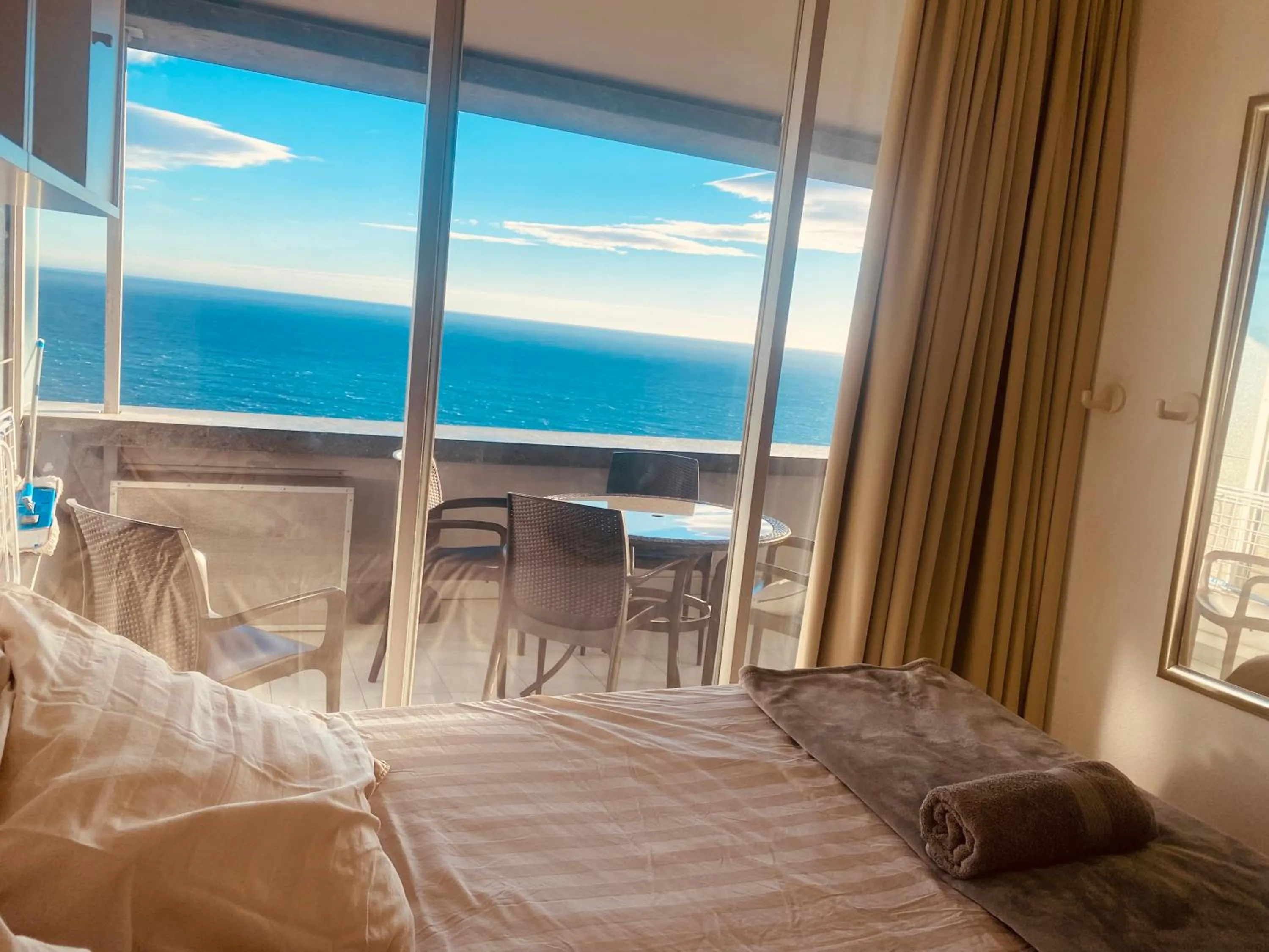Bedroom, Bed in Sunny Home Costa Plana-Monaco -Cap D'Ail
