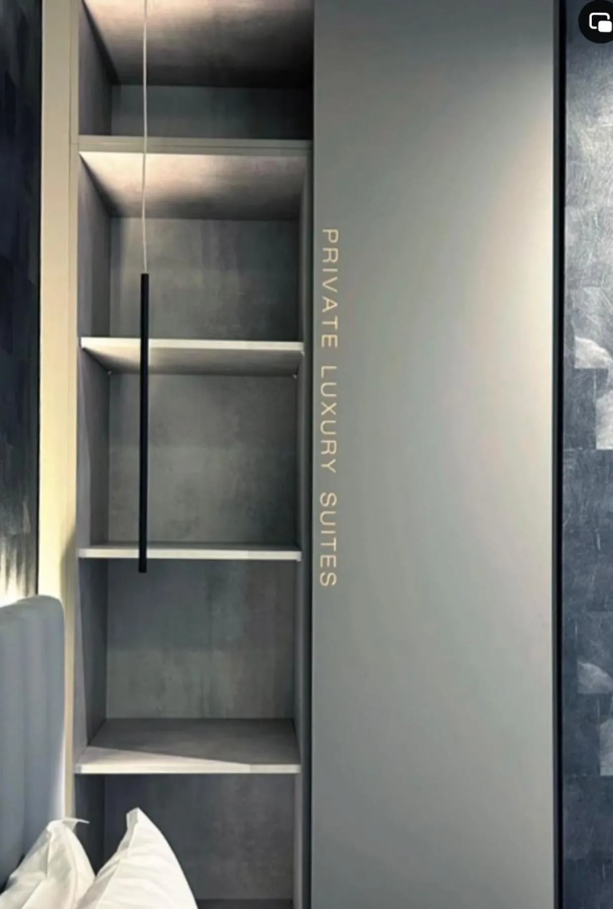 wardrobe in Private Luxury Suites