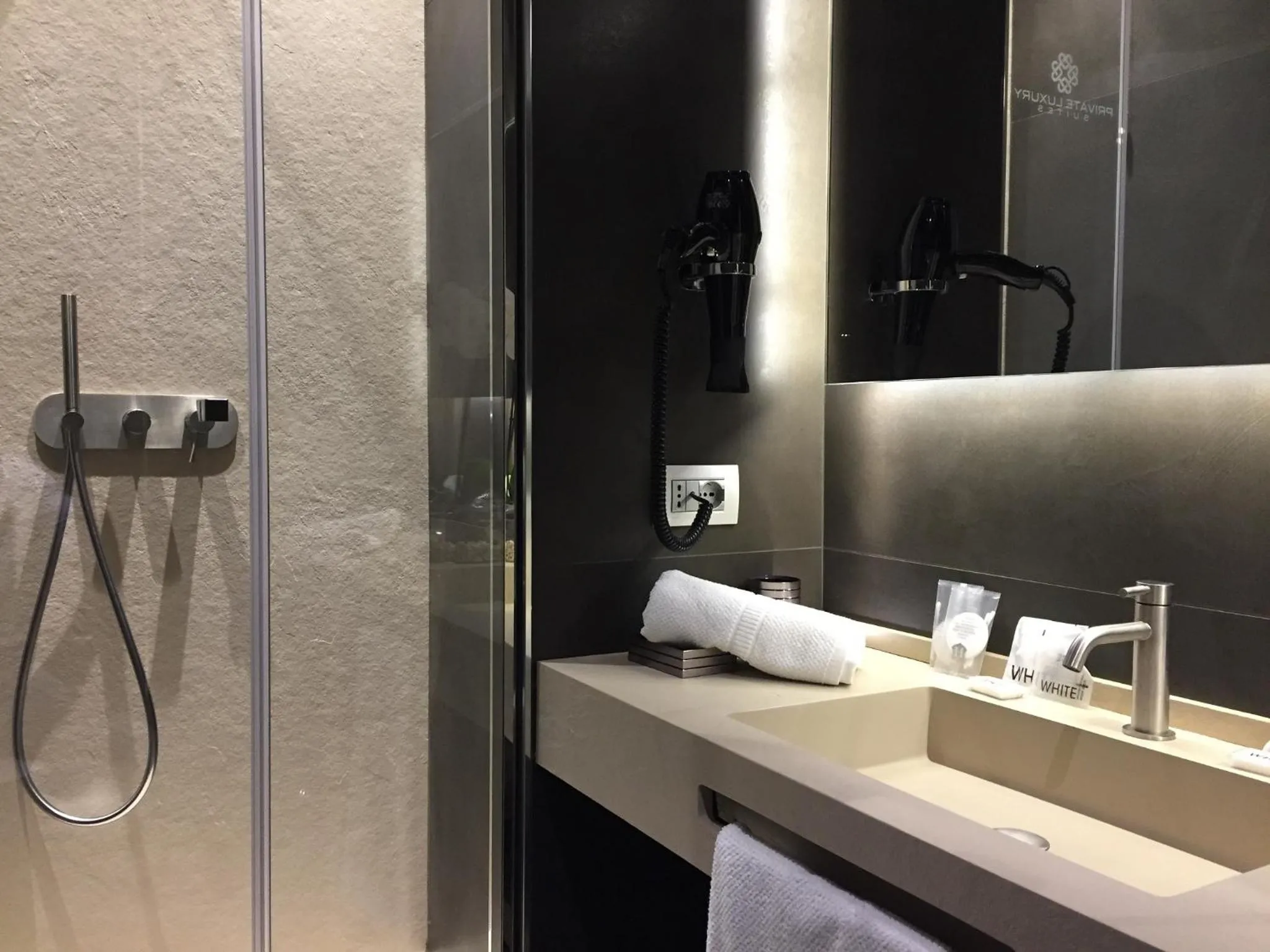 Shower in Private Luxury Suites