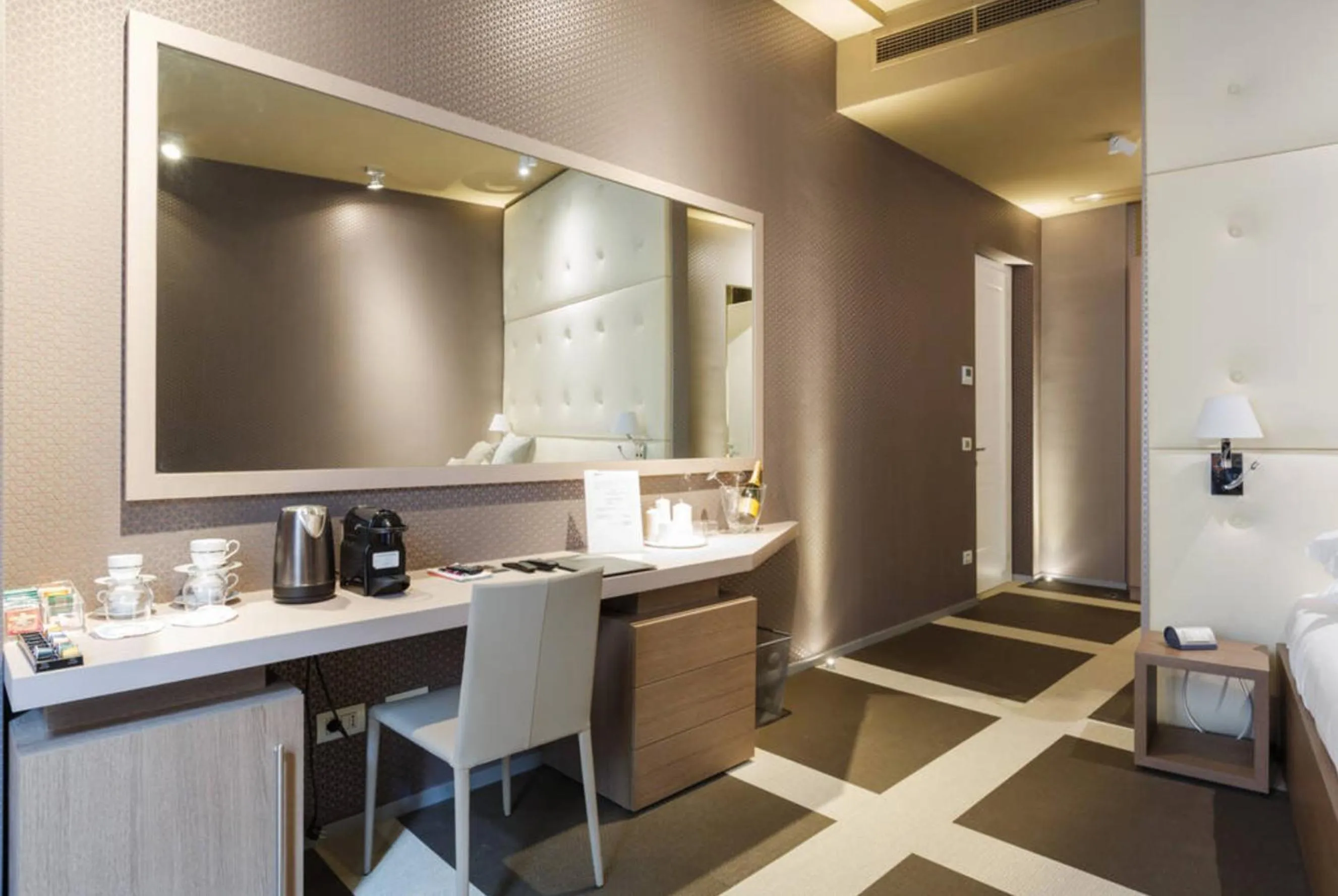 Seating area in Private Luxury Suites