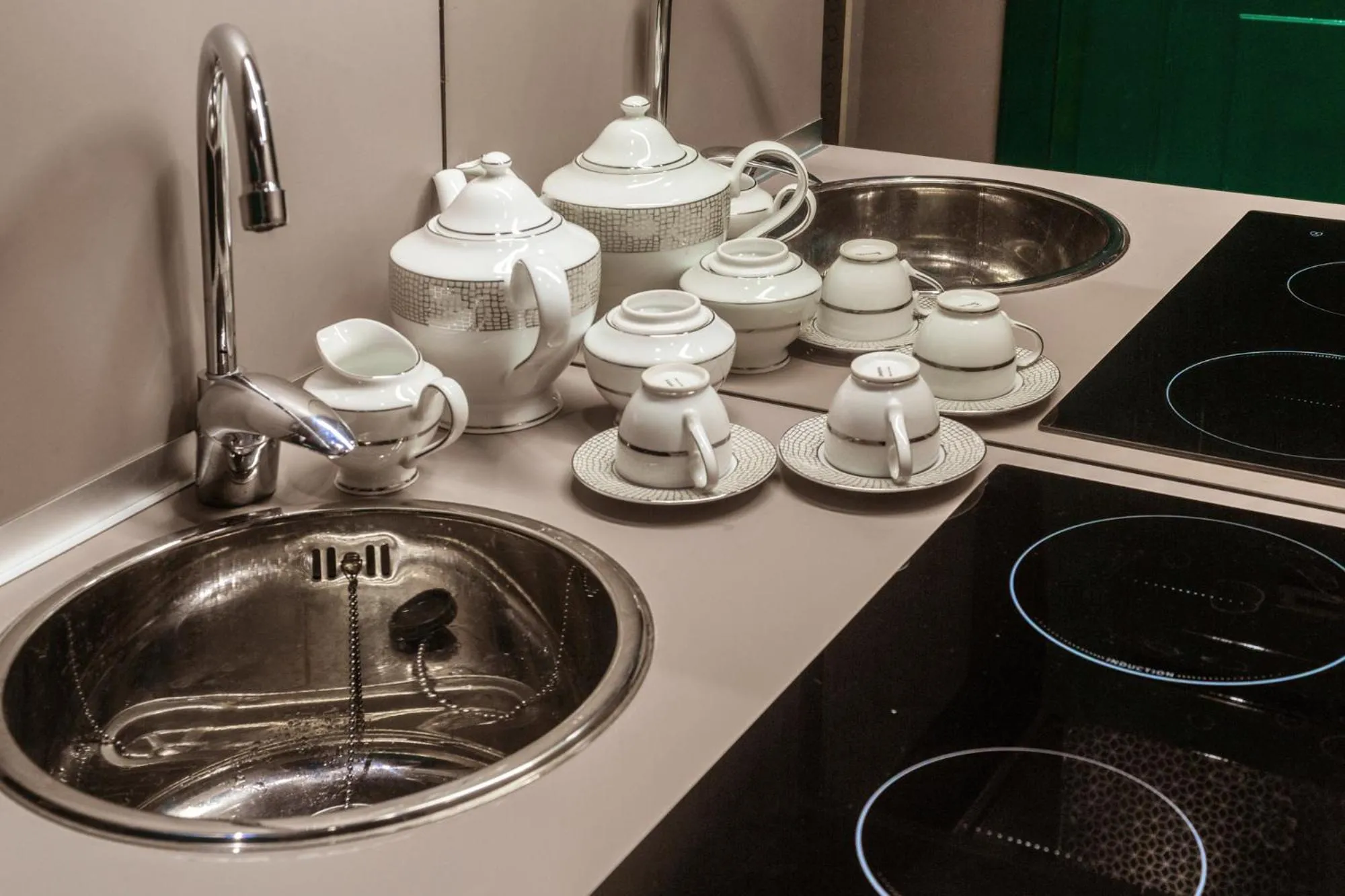 Kitchen or kitchenette in Private Luxury Suites