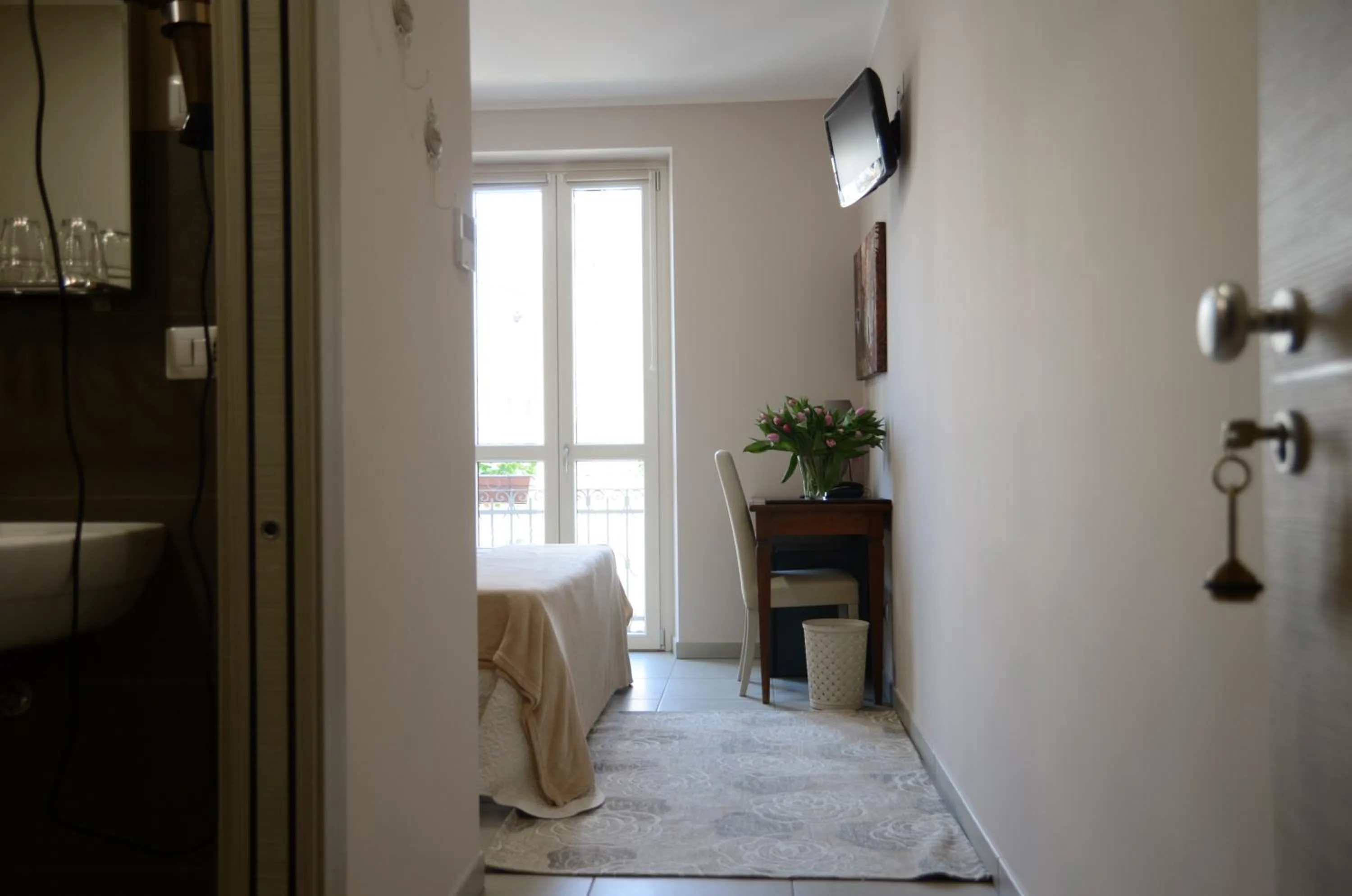 Bed in Hotel Giulio Cesare