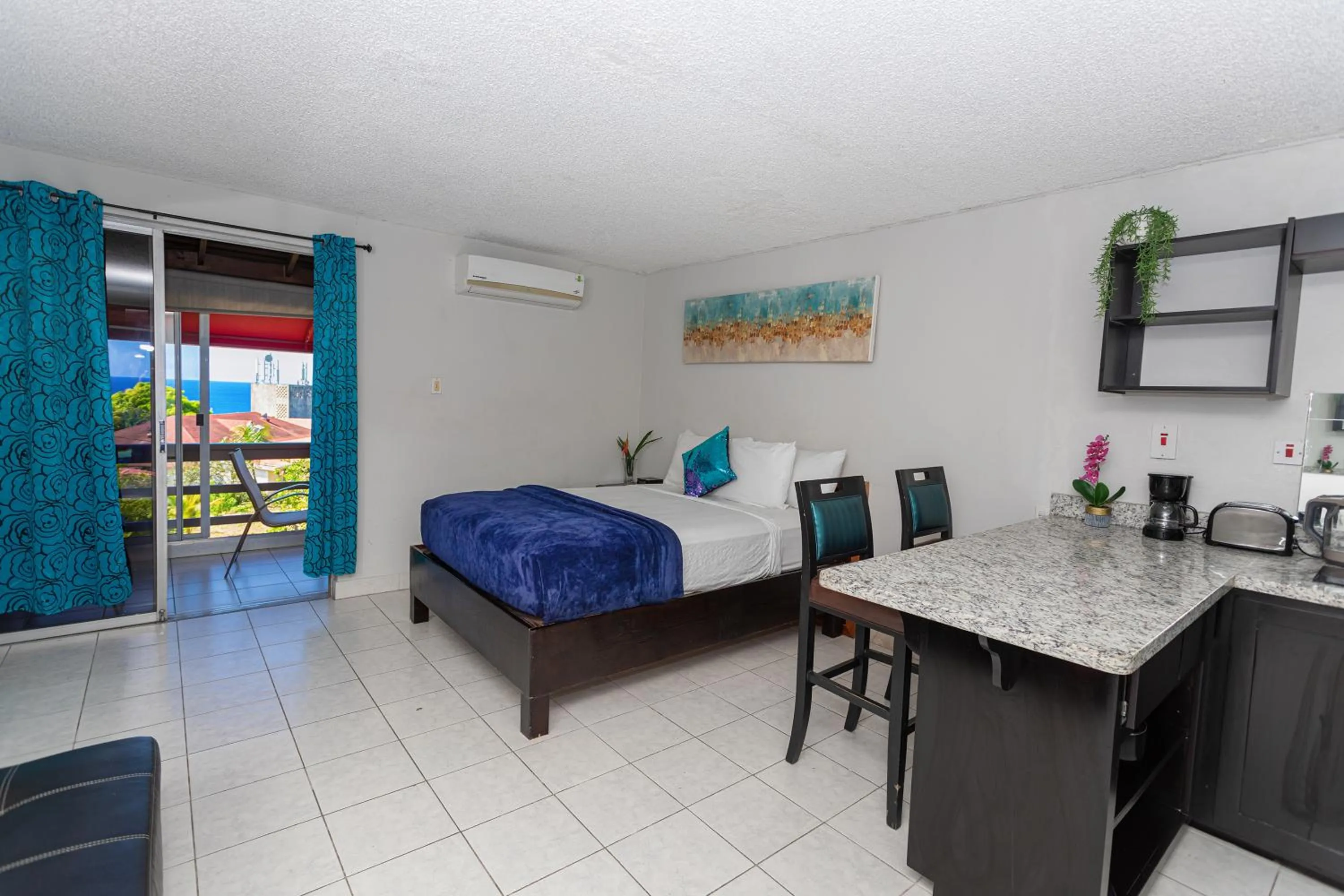 Bed in Montego Bay Club Apartments