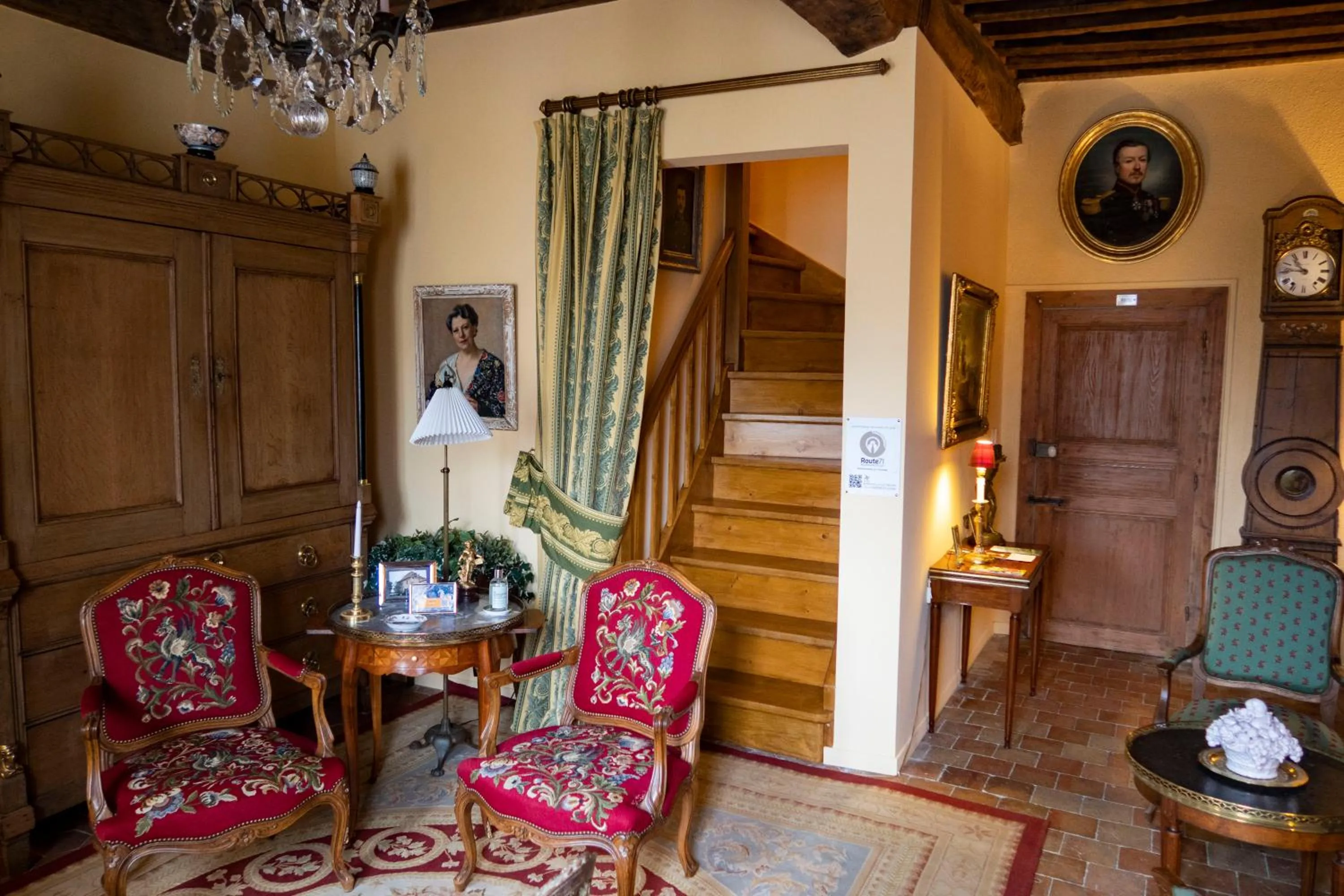 Living room in Jan's place in Burgundy