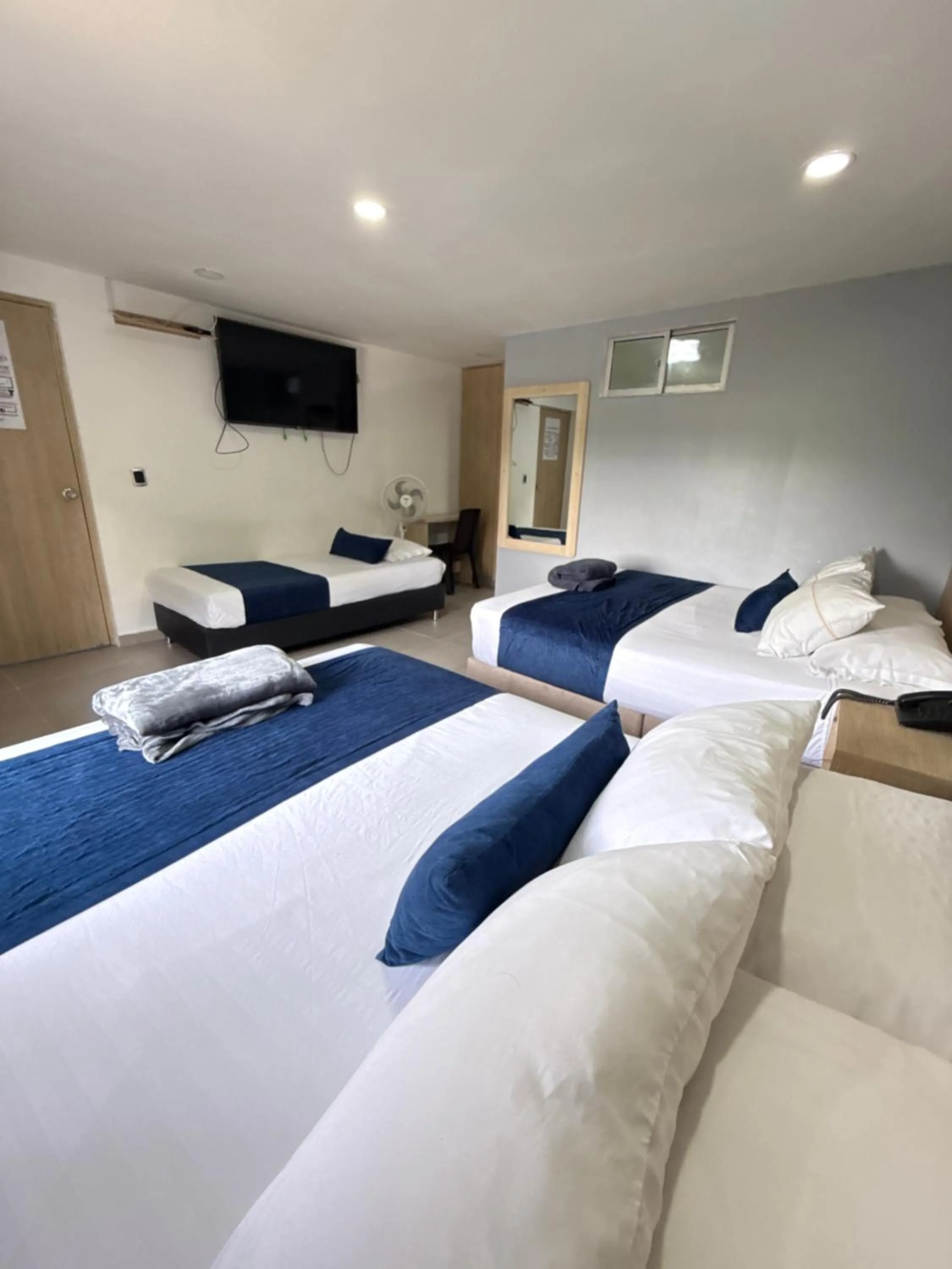 Bed in Hotel Suramericana