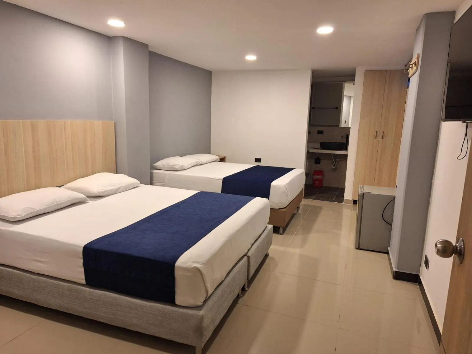 Bed in Hotel Suramericana