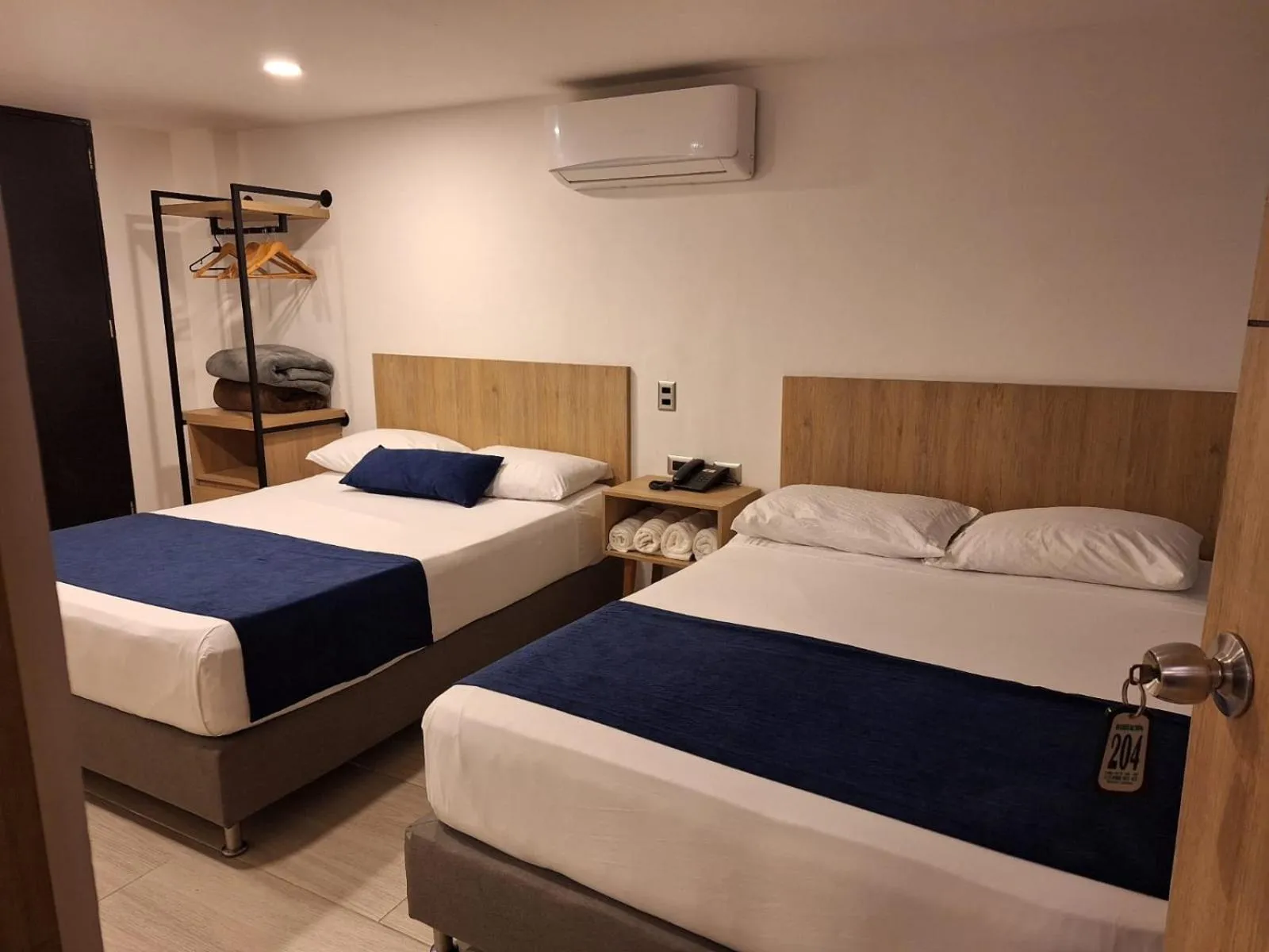 Bed in Hotel Suramericana