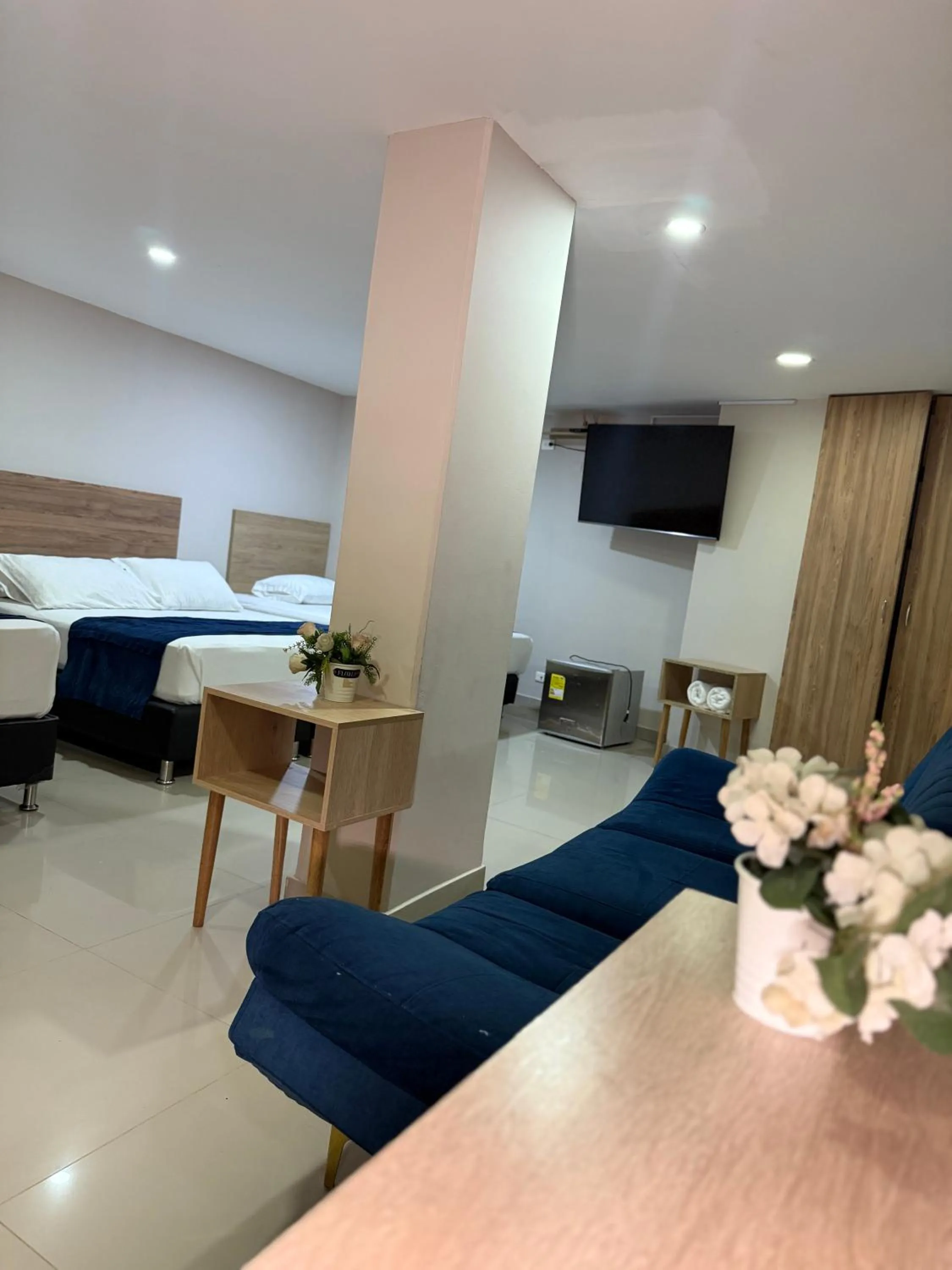 Bed in Hotel Suramericana